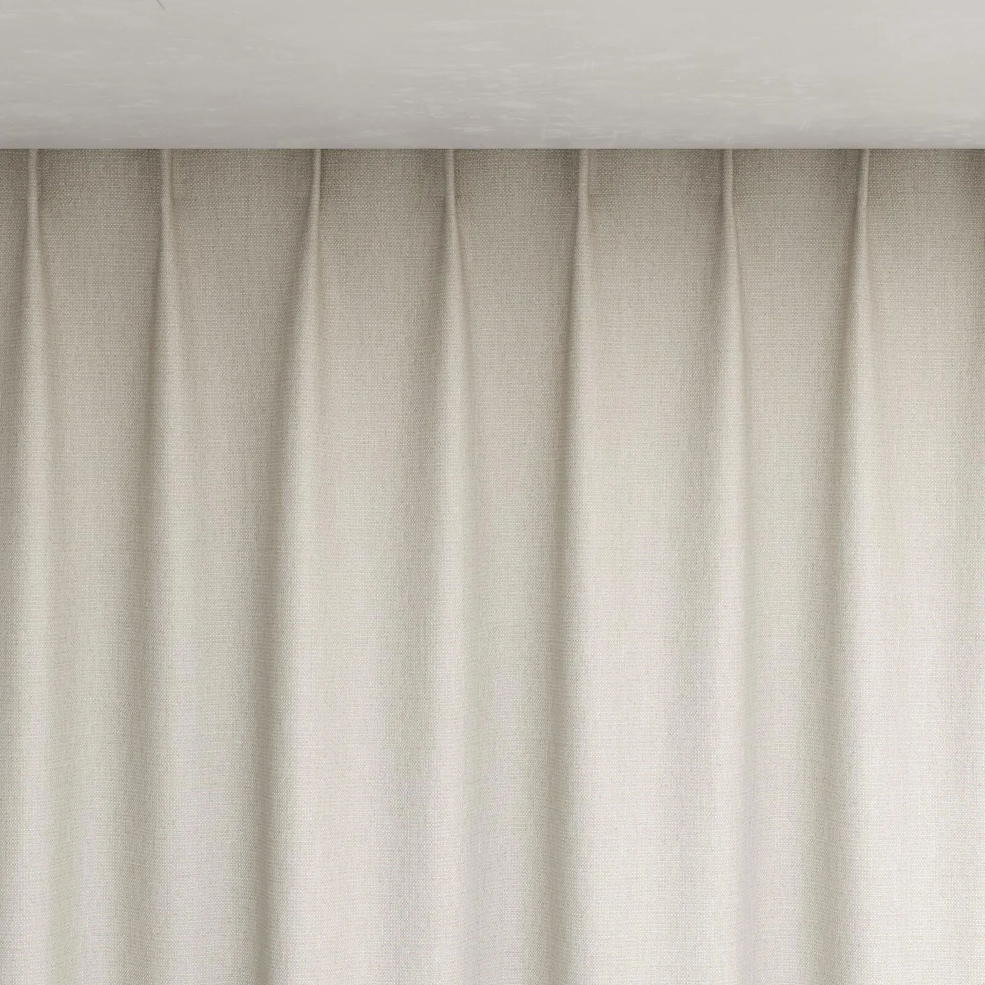 Top view of Gent Almond, pinch pleat