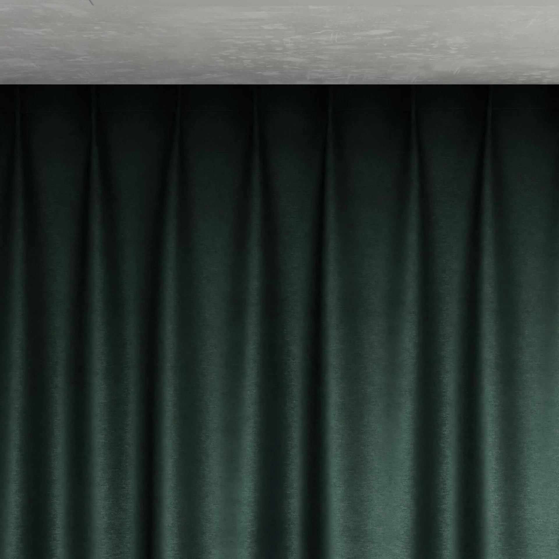 Top view of Baron Ivy, pinch pleat