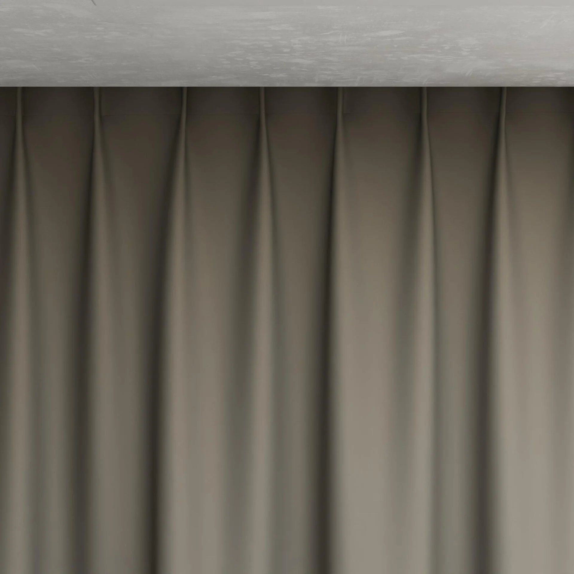 Top view of Blockbuster Charcoal, pinch pleat