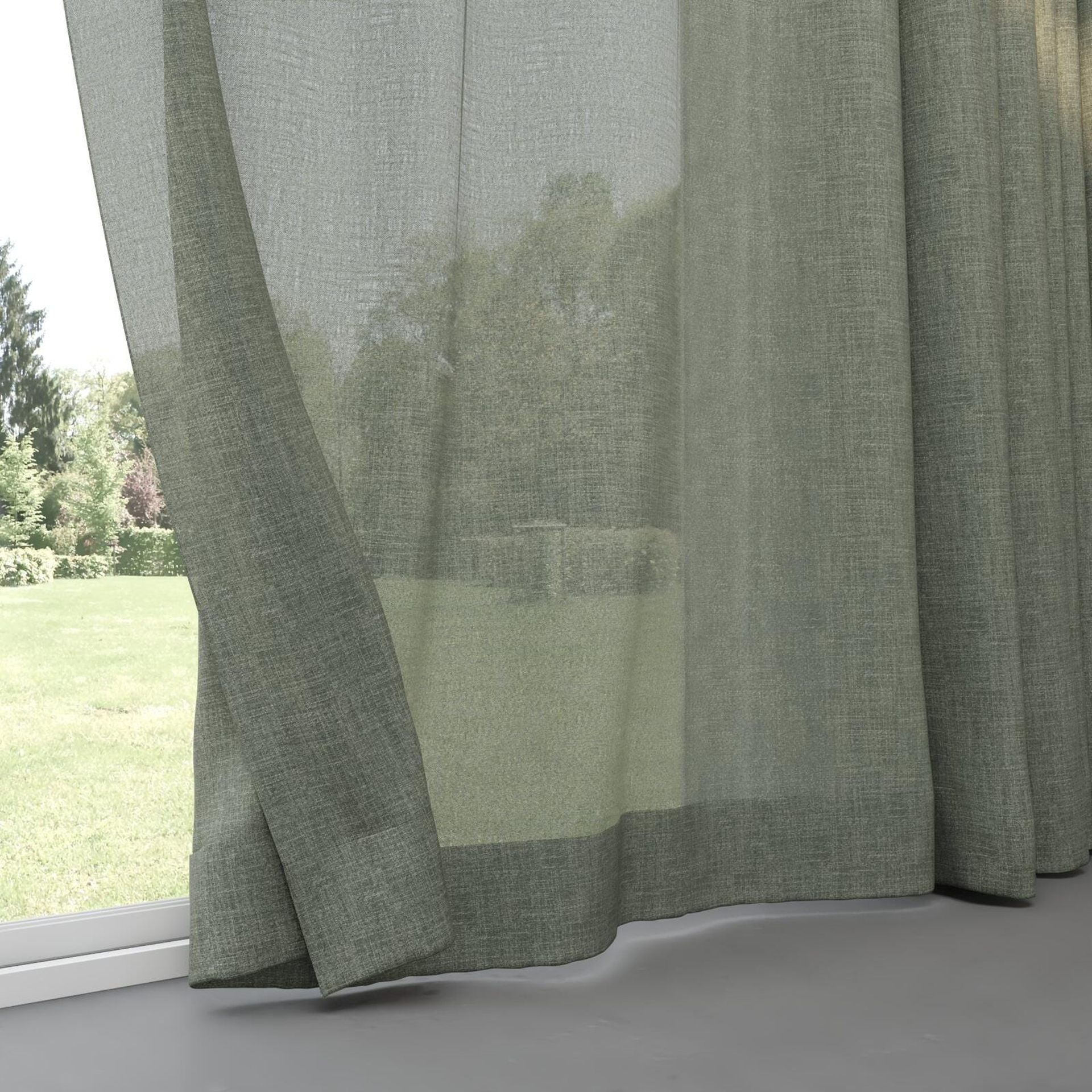Bottom view of Motion Sage, pinch pleat