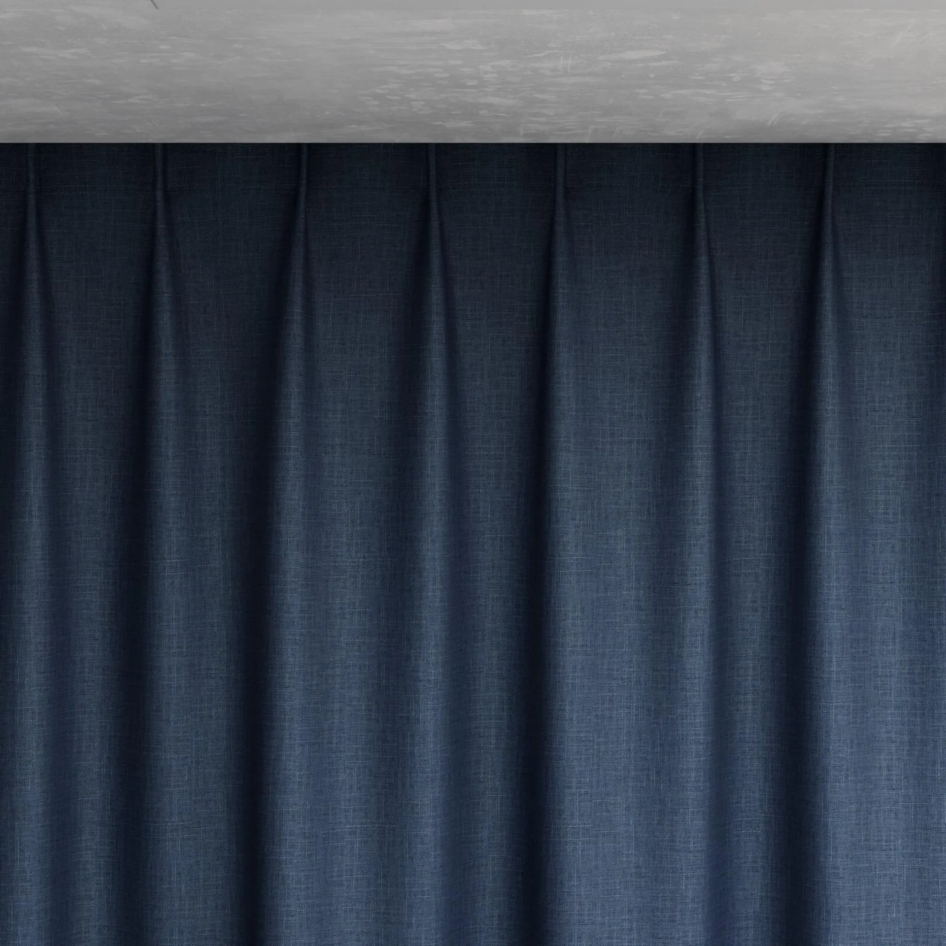 Top view of Frisco Navy, pinch pleat