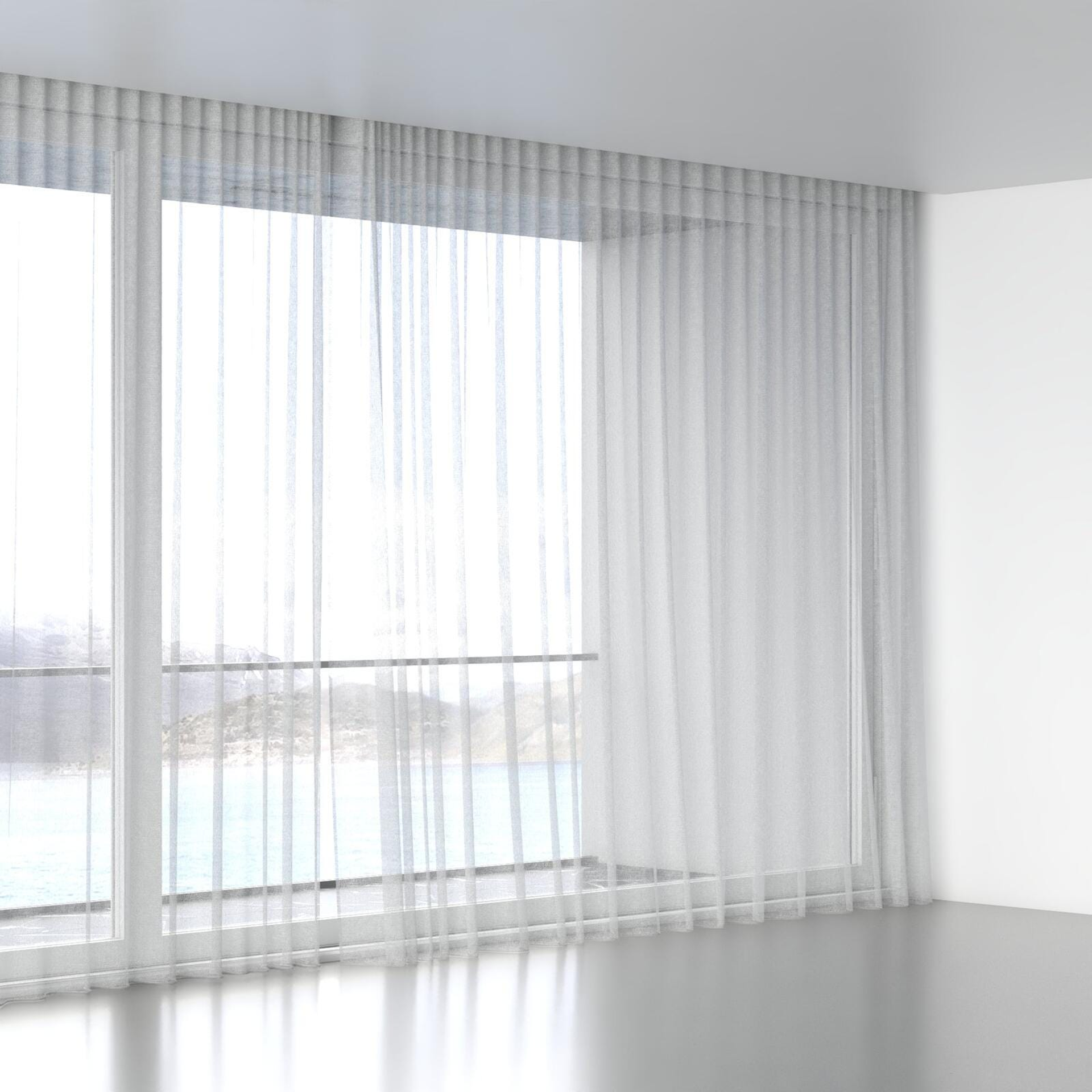 Full view of Kensho Silver, wave pleat