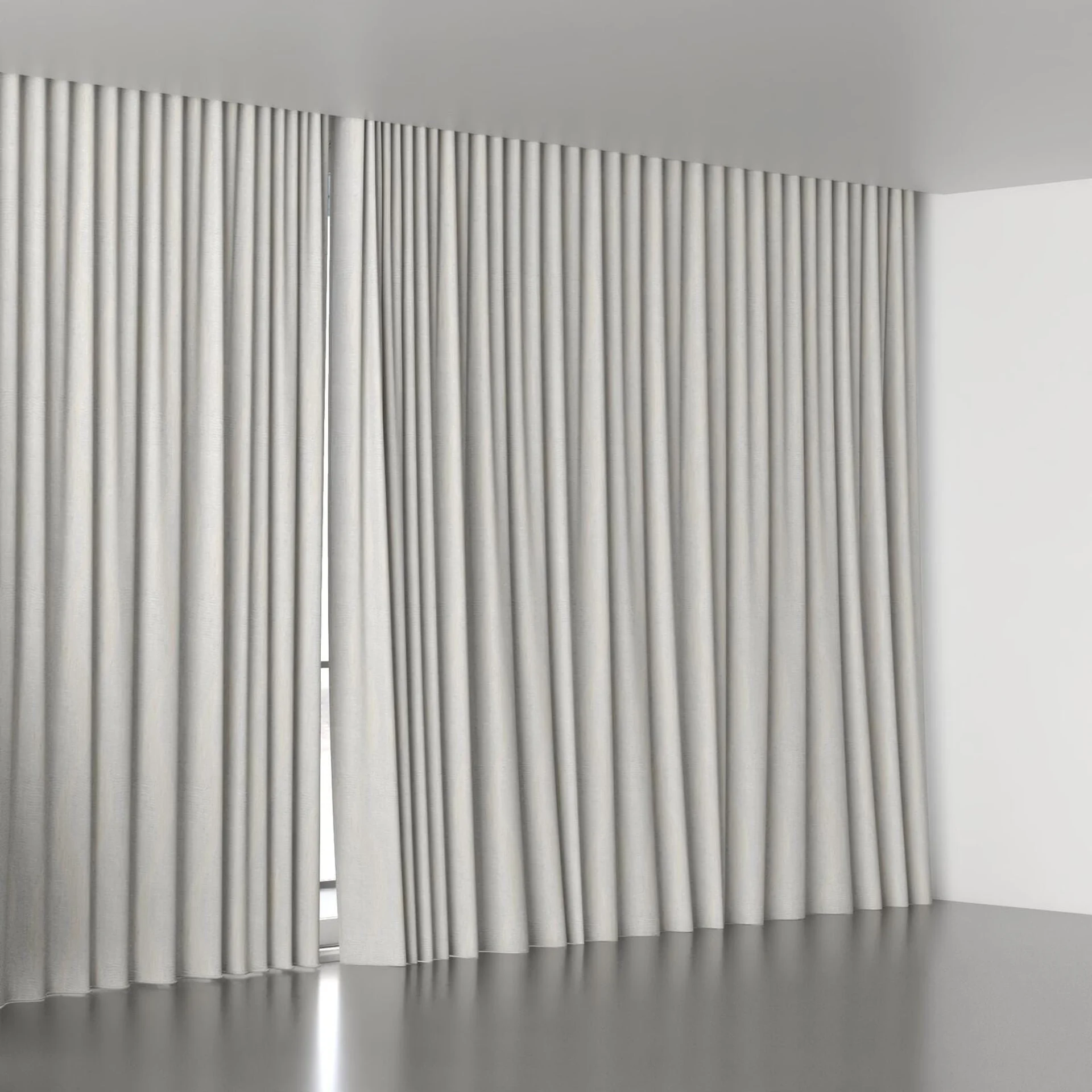 Full view of Paramount Paramount Sand, wave pleat