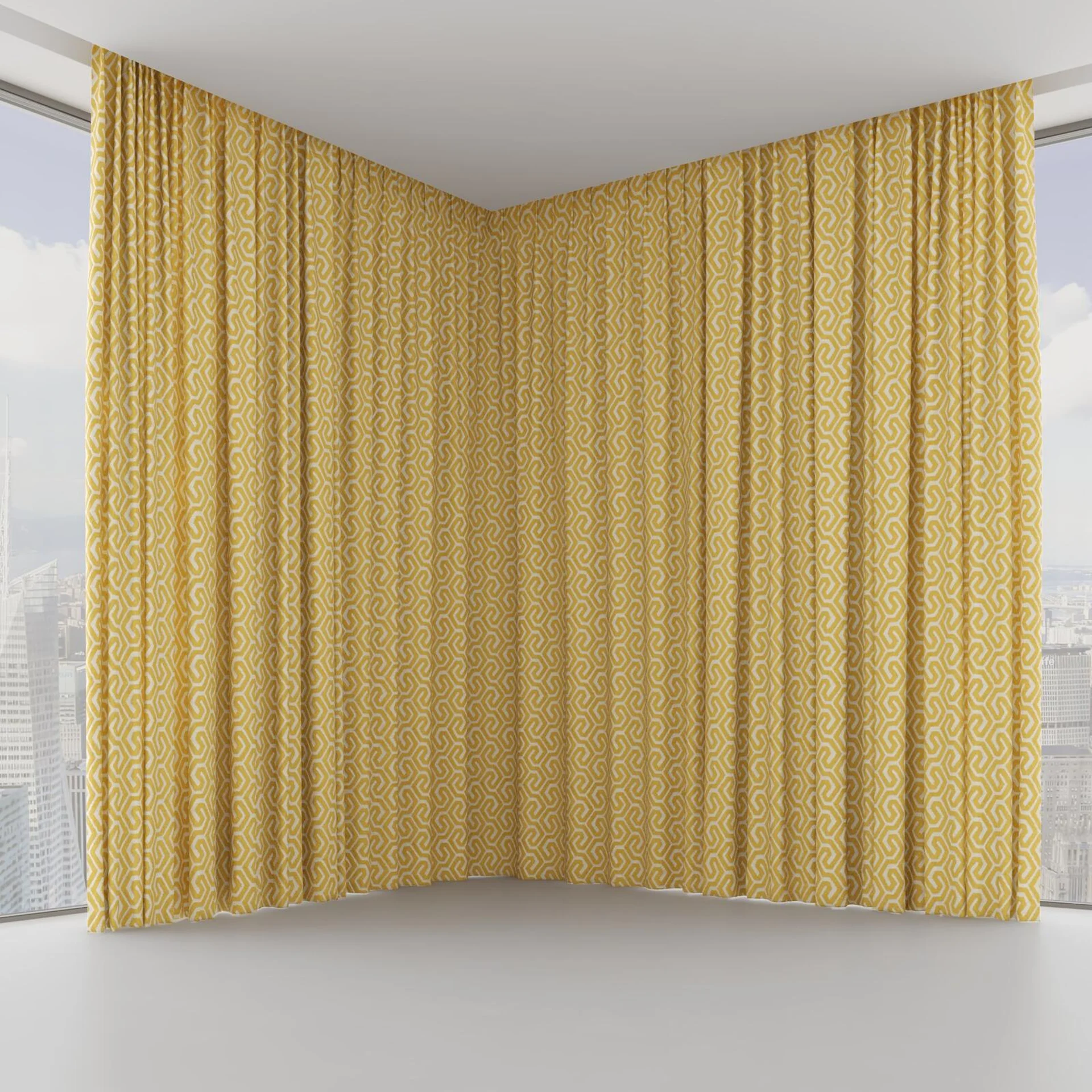 Front view of Comdeca Gold, on hidden rail