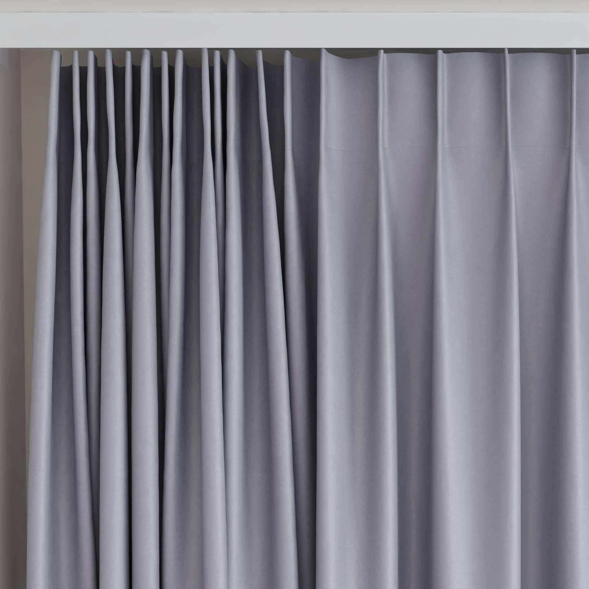 Top view of Re-Vive Amethyst, on curtain rail