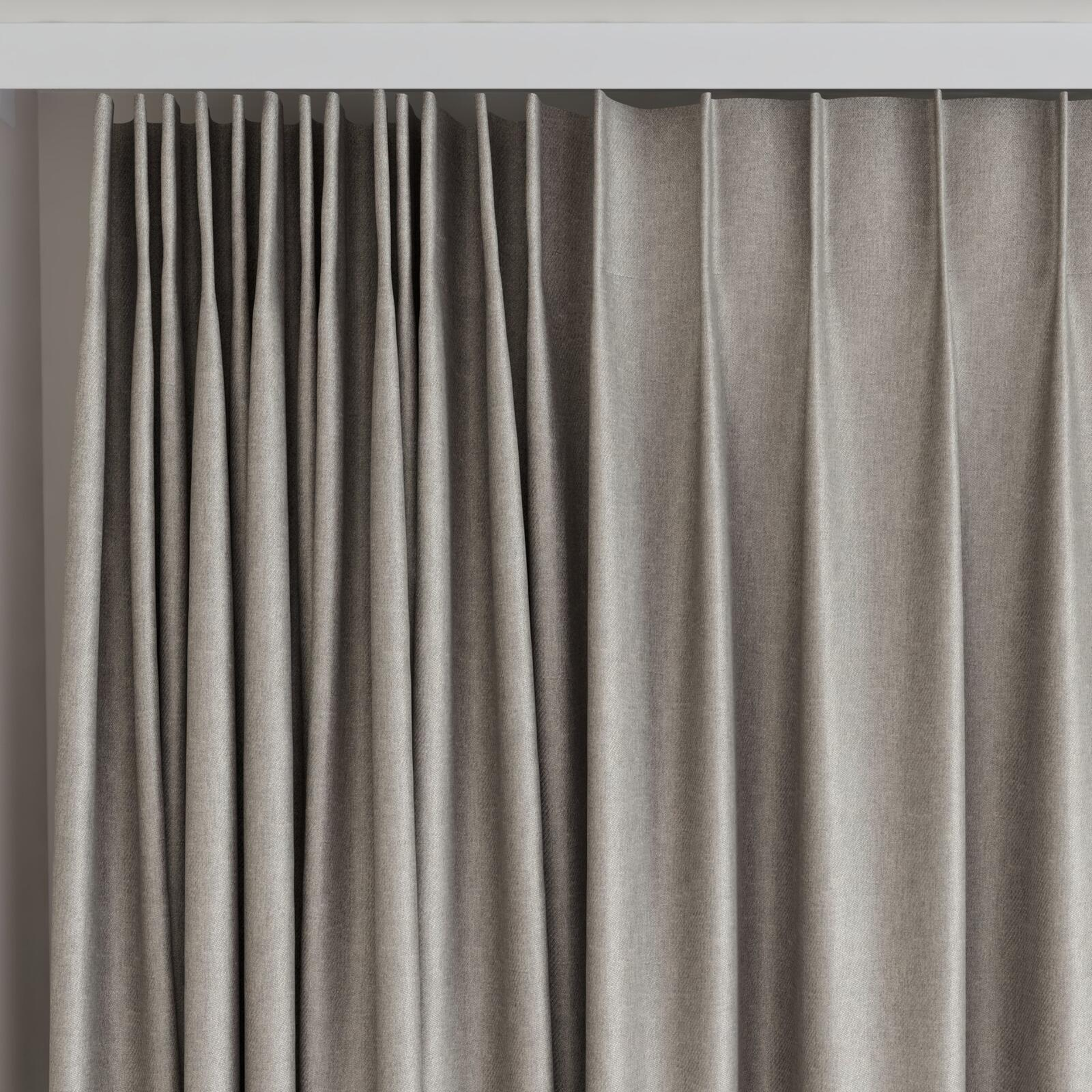 Top view of Fiji Griffin, on curtain rail