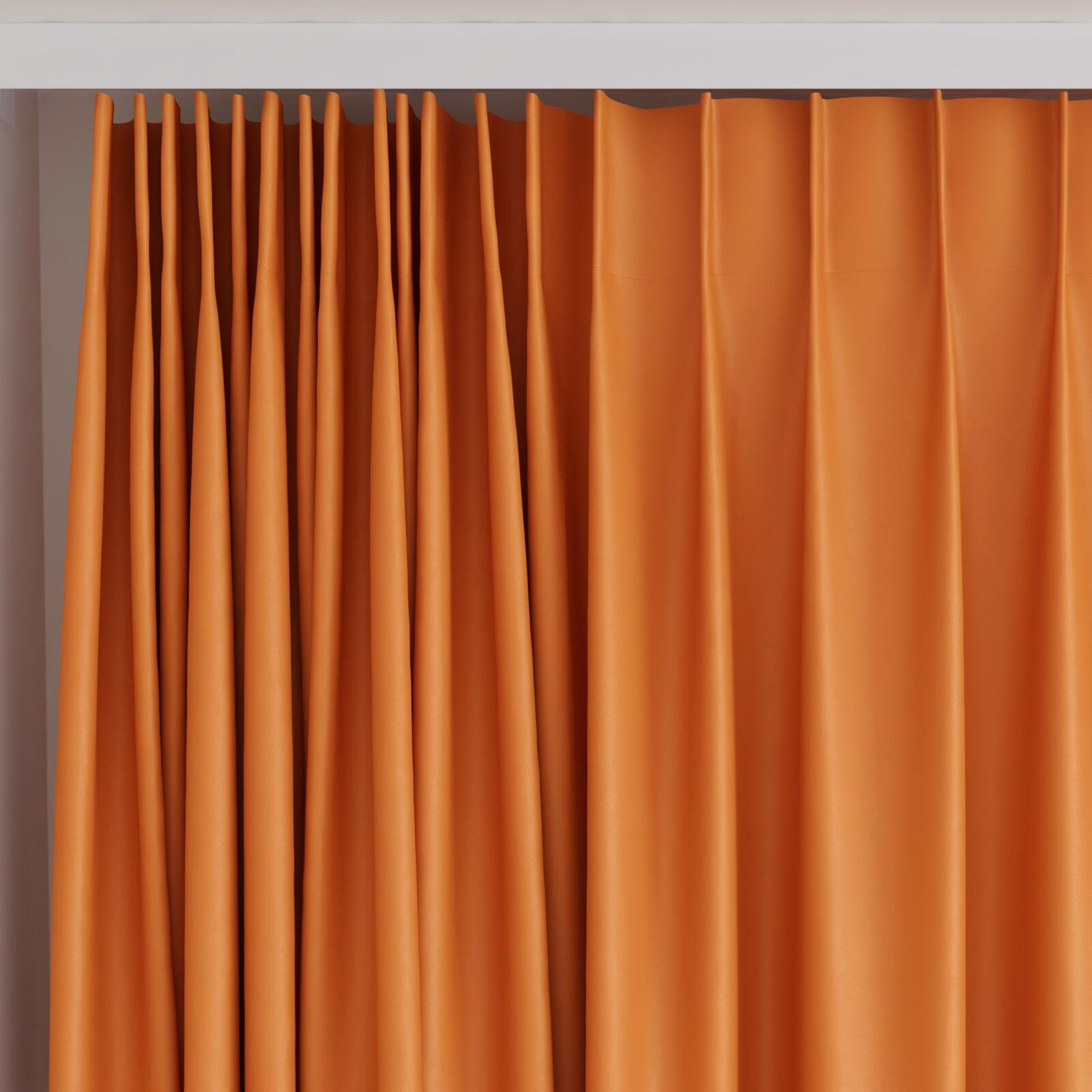 Top view of Blockbuster Mandarin, on curtain rail
