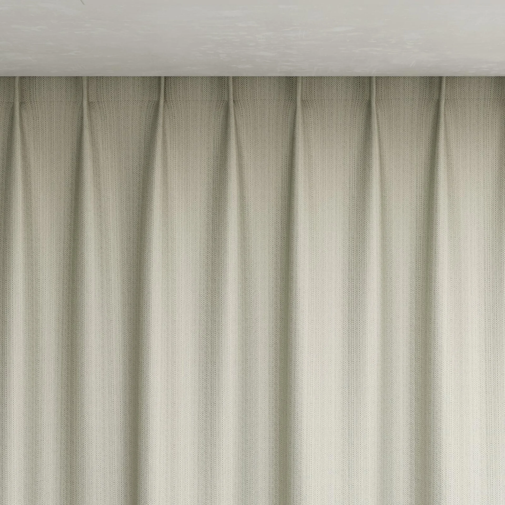 Top view of Pickford FR Blackout Wicker, pinch pleat