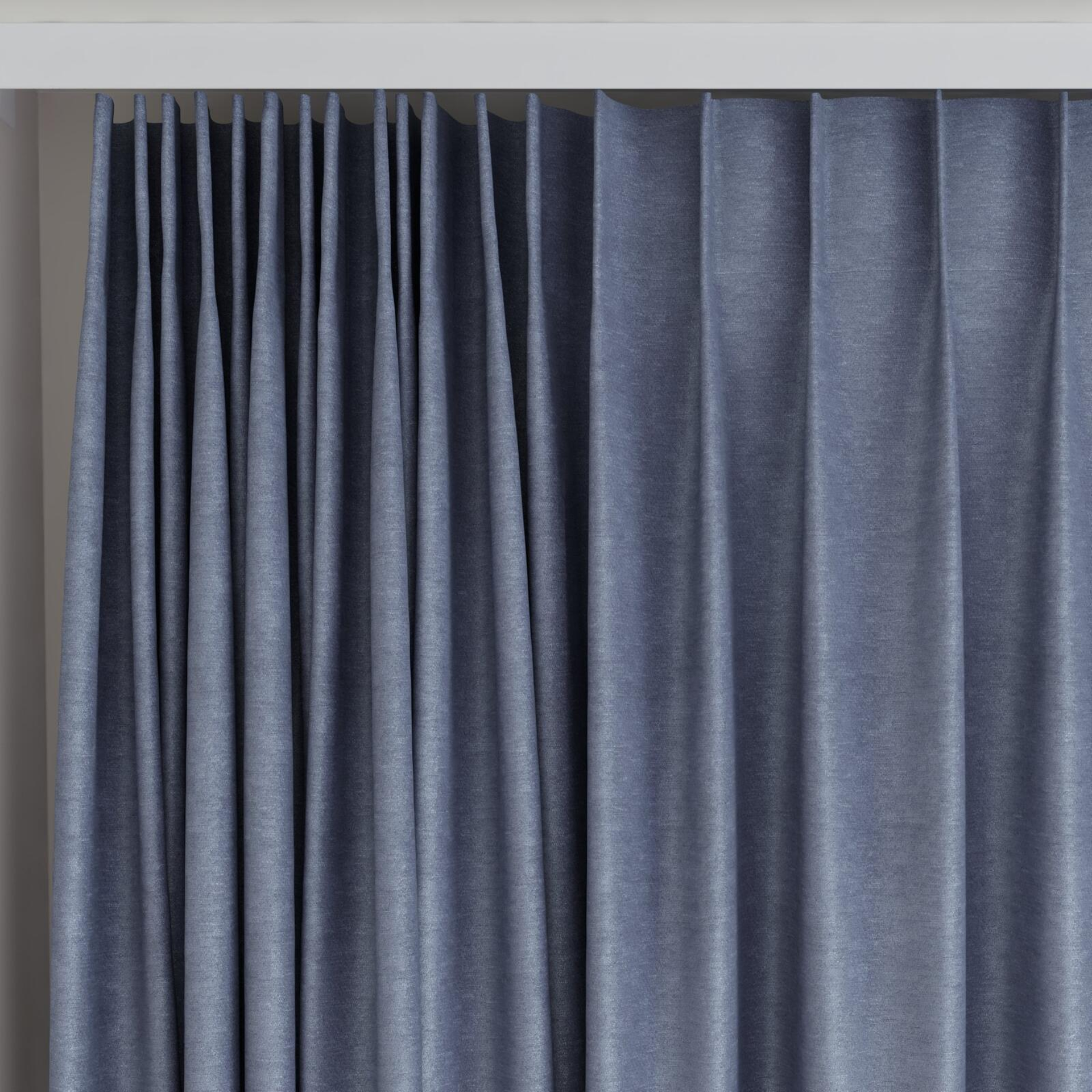 Top view of Baron Cloud, on curtain rail