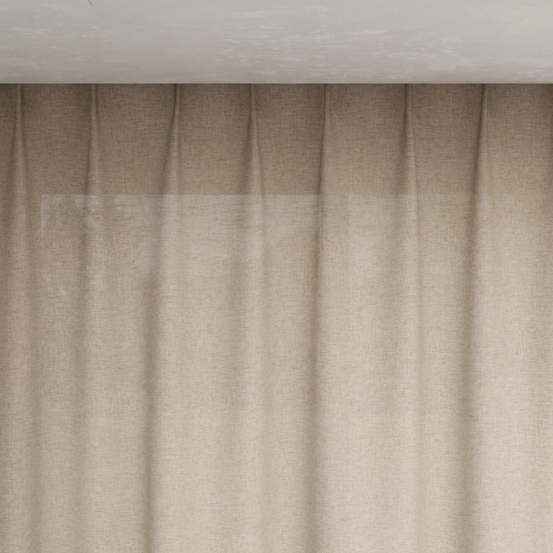 Top view of Envoy 2 Doeskin 320cm, pinch pleat