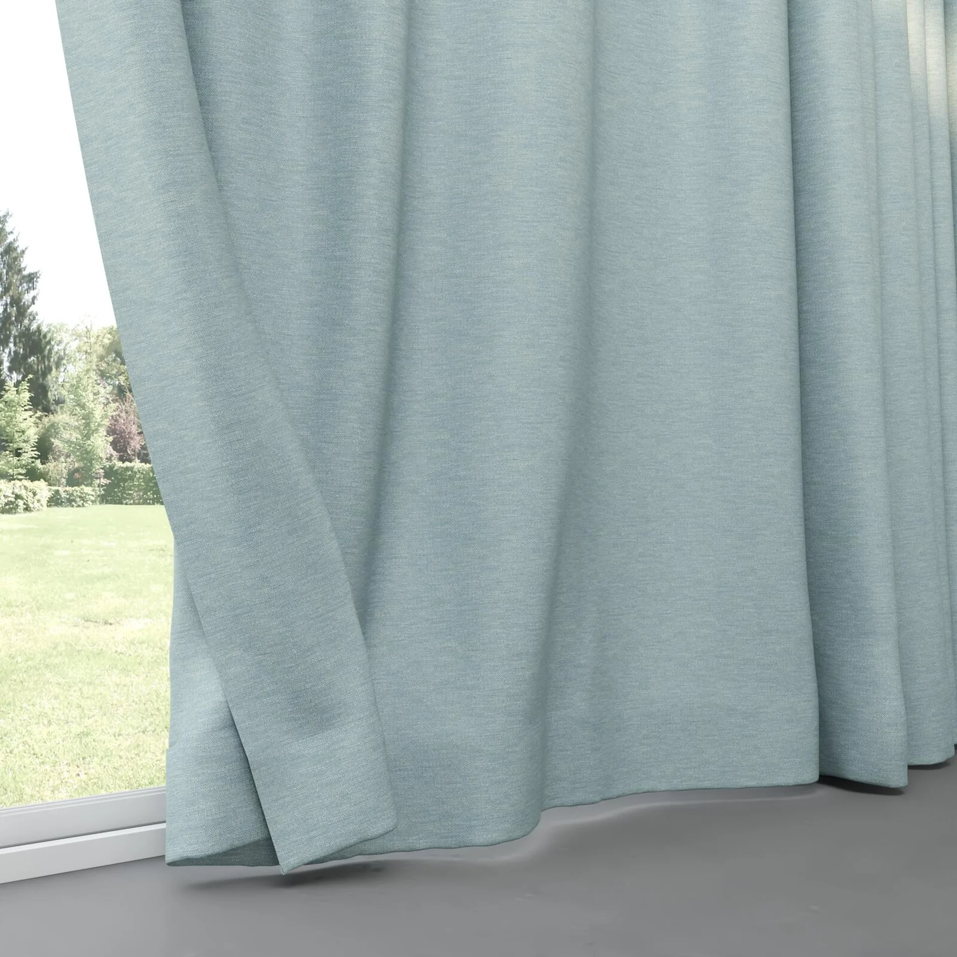 Bottom view of Colourwash Eco Mineral, pinch pleat