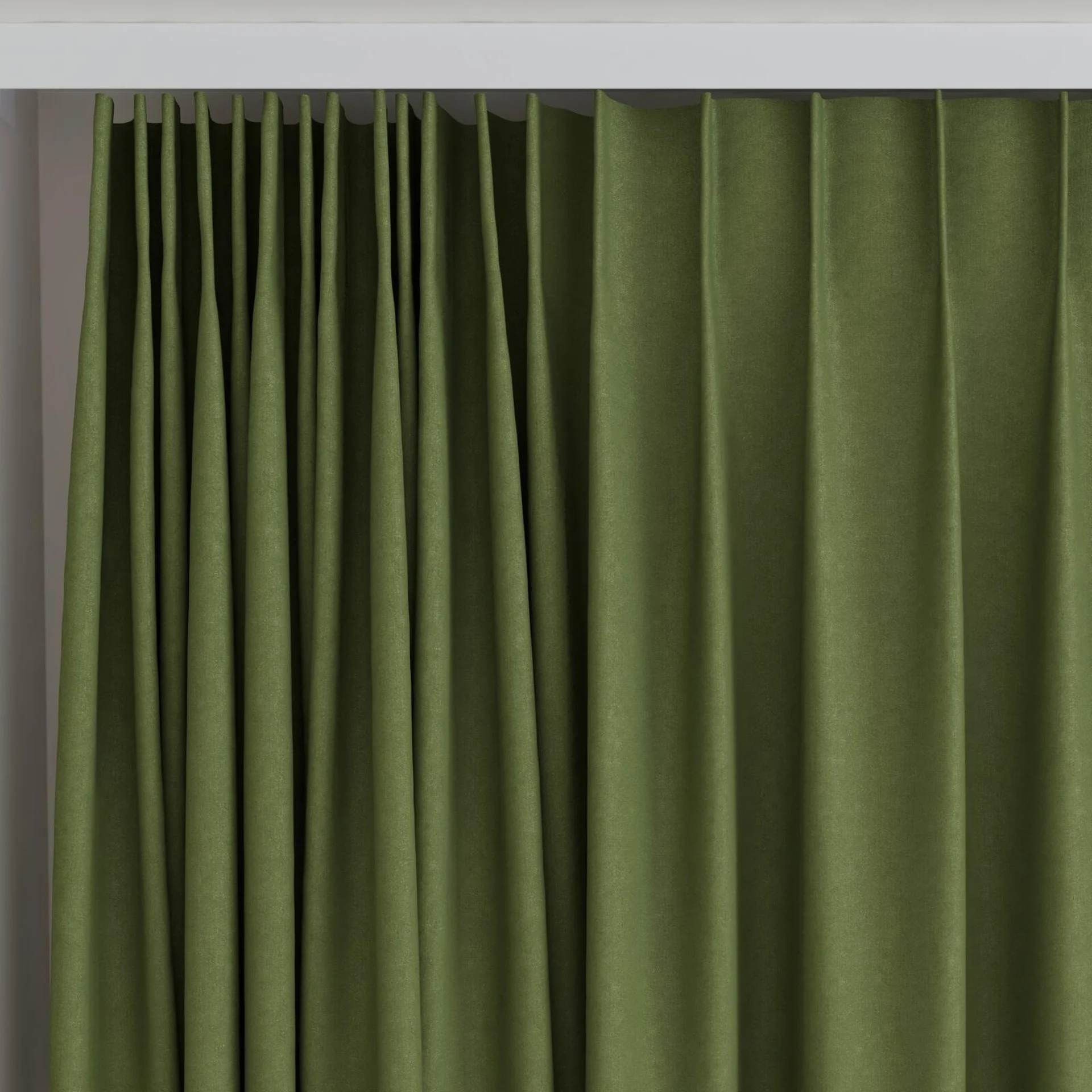 Top view of Luxo Hunter, on curtain rail