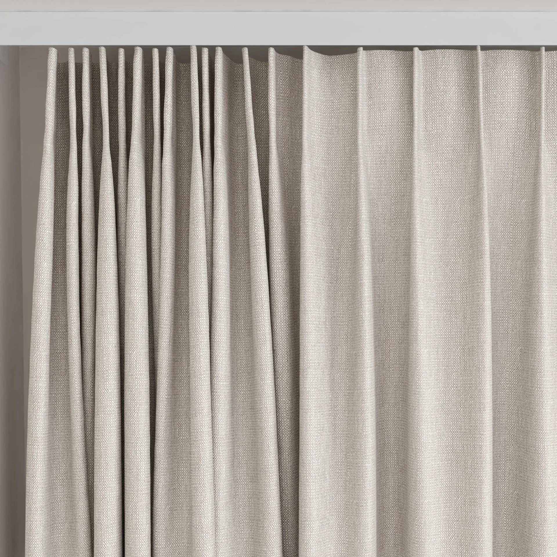 Top view of Gent Mushroom, on curtain rail