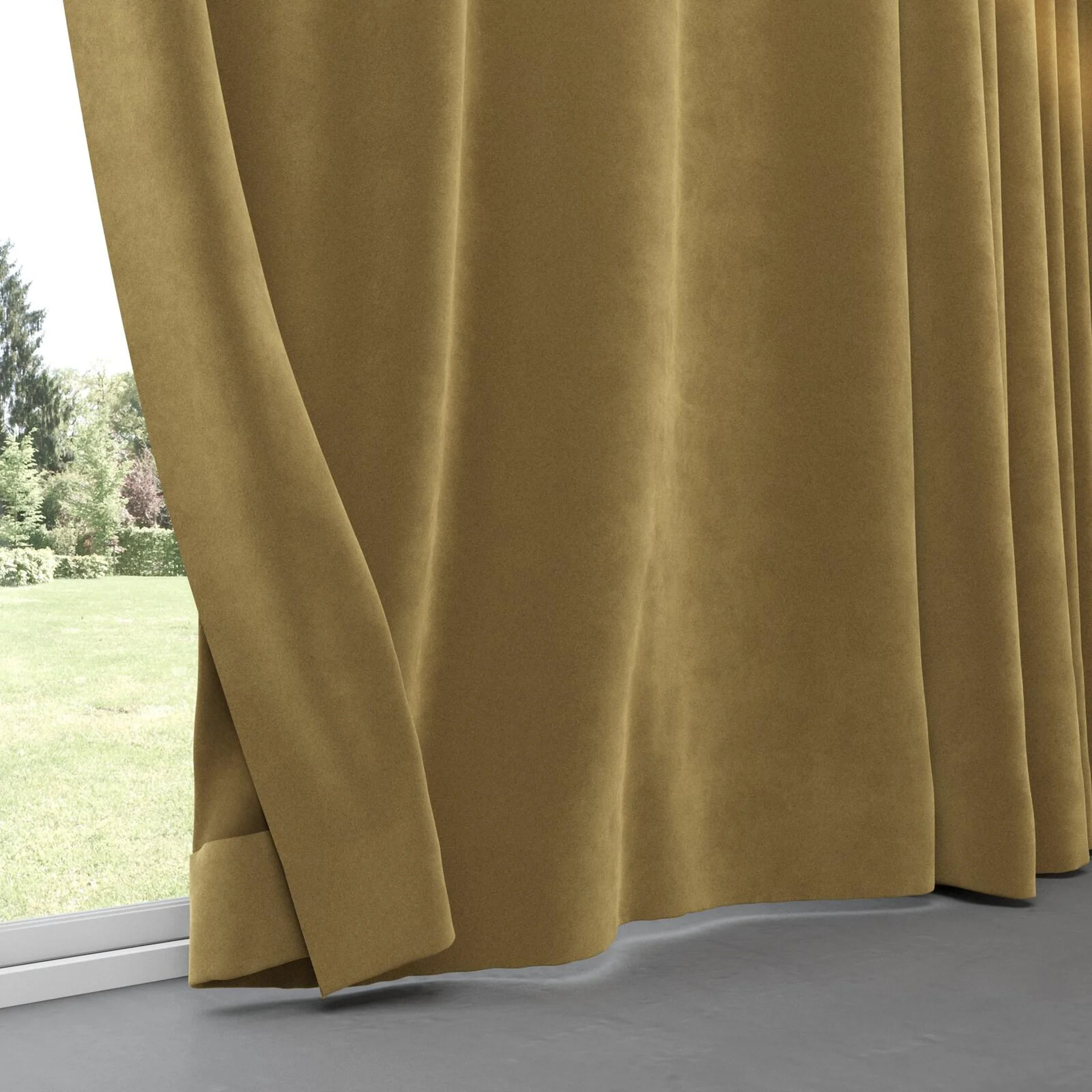Bottom view of Vienna Nutmeg, pinch pleat