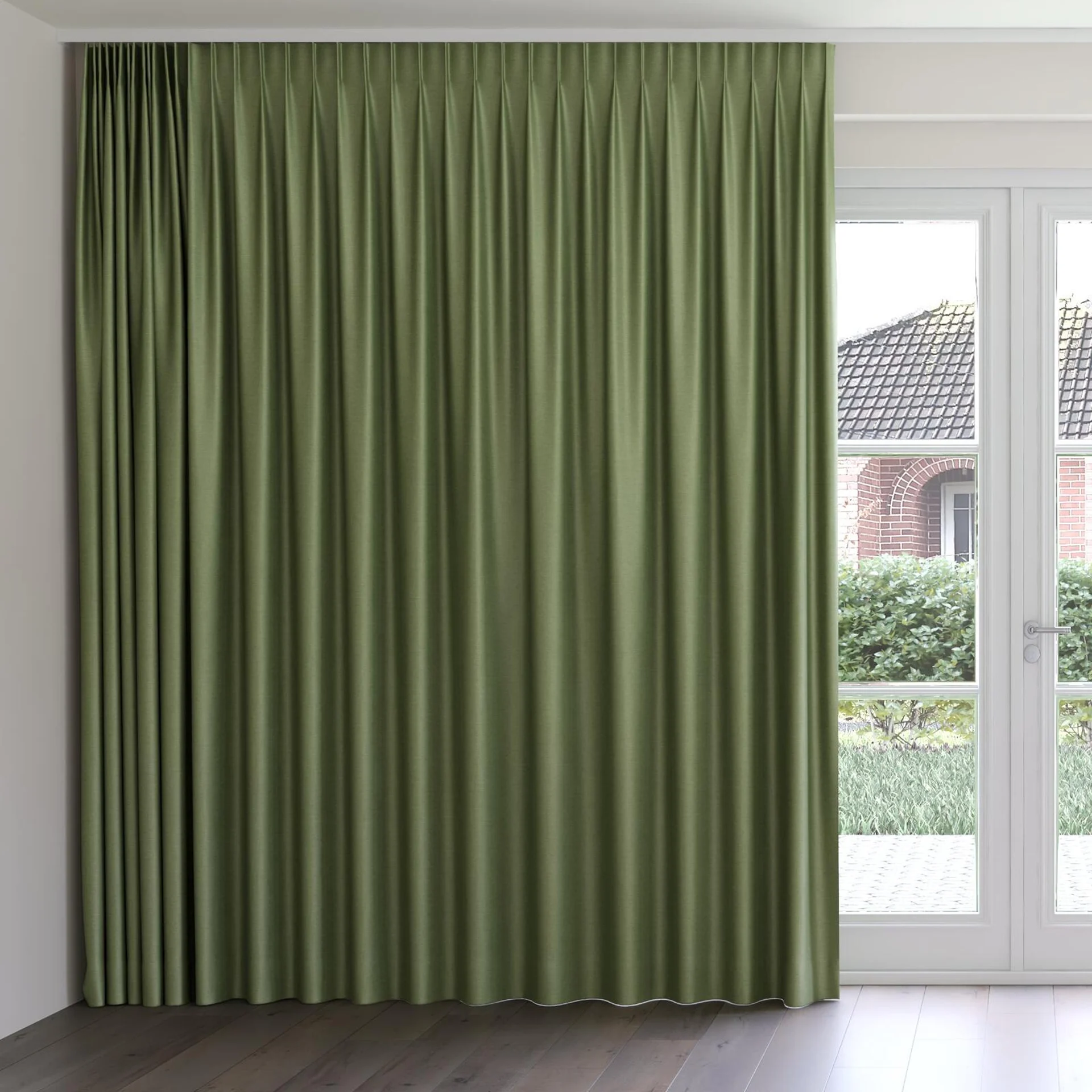 Front view of Provence Oregano, on curtain rail