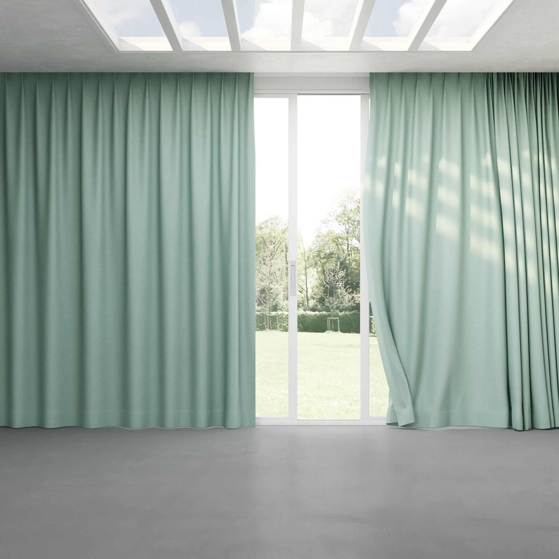 Full view of Linex Mineral, pinch pleat