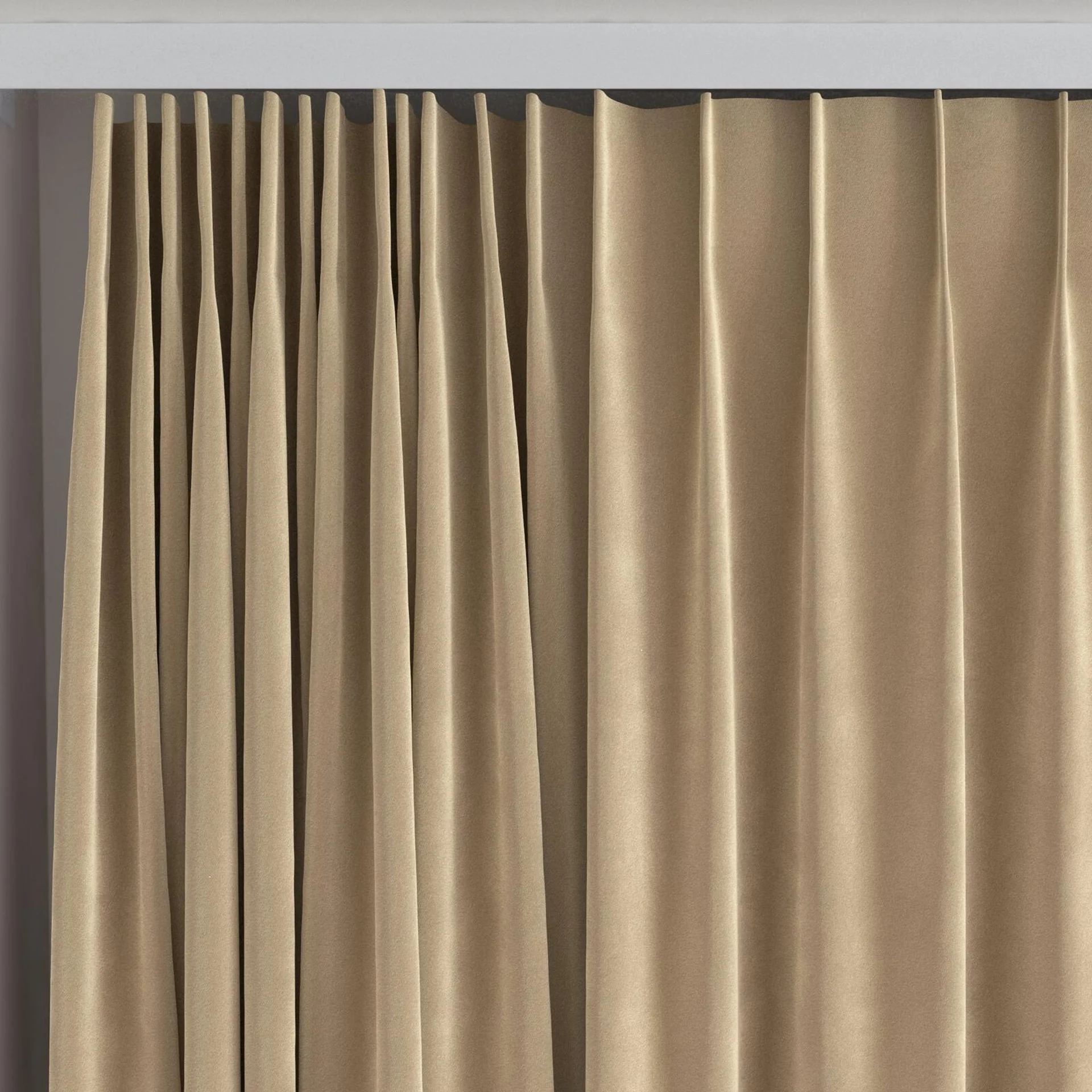 Top view of Verbier Funghi, on curtain rail