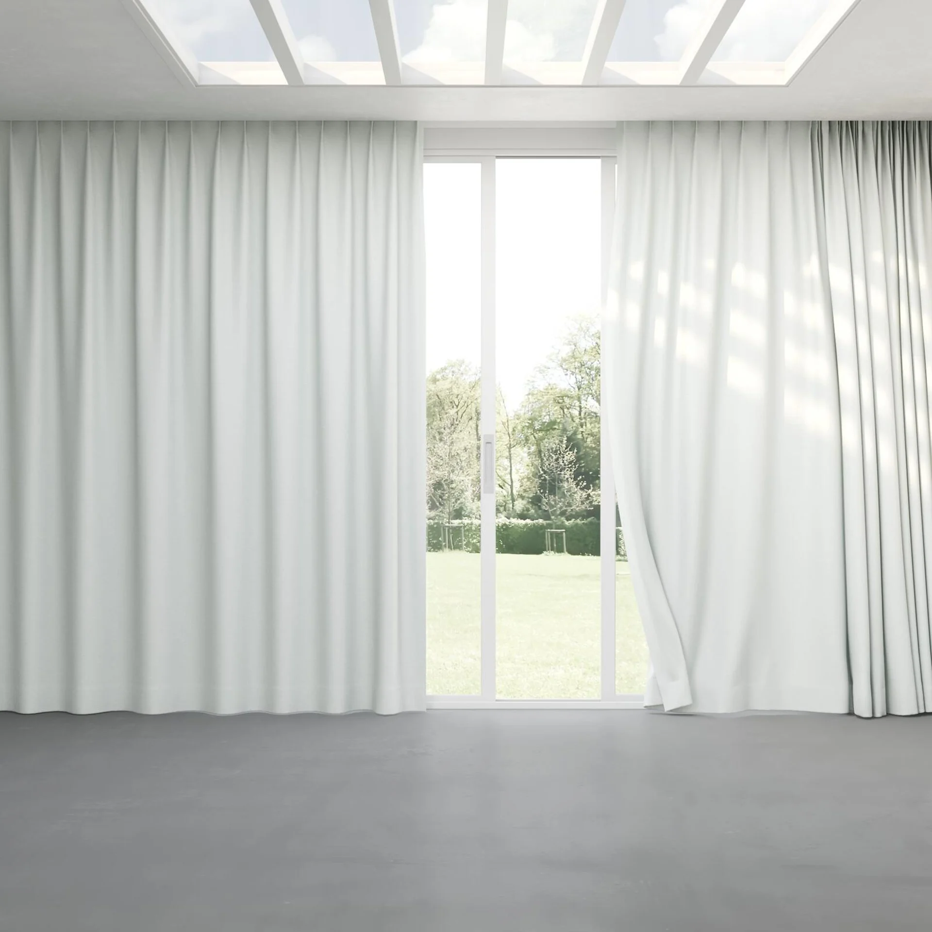 Full view of Kyoto Duckegg, pinch pleat