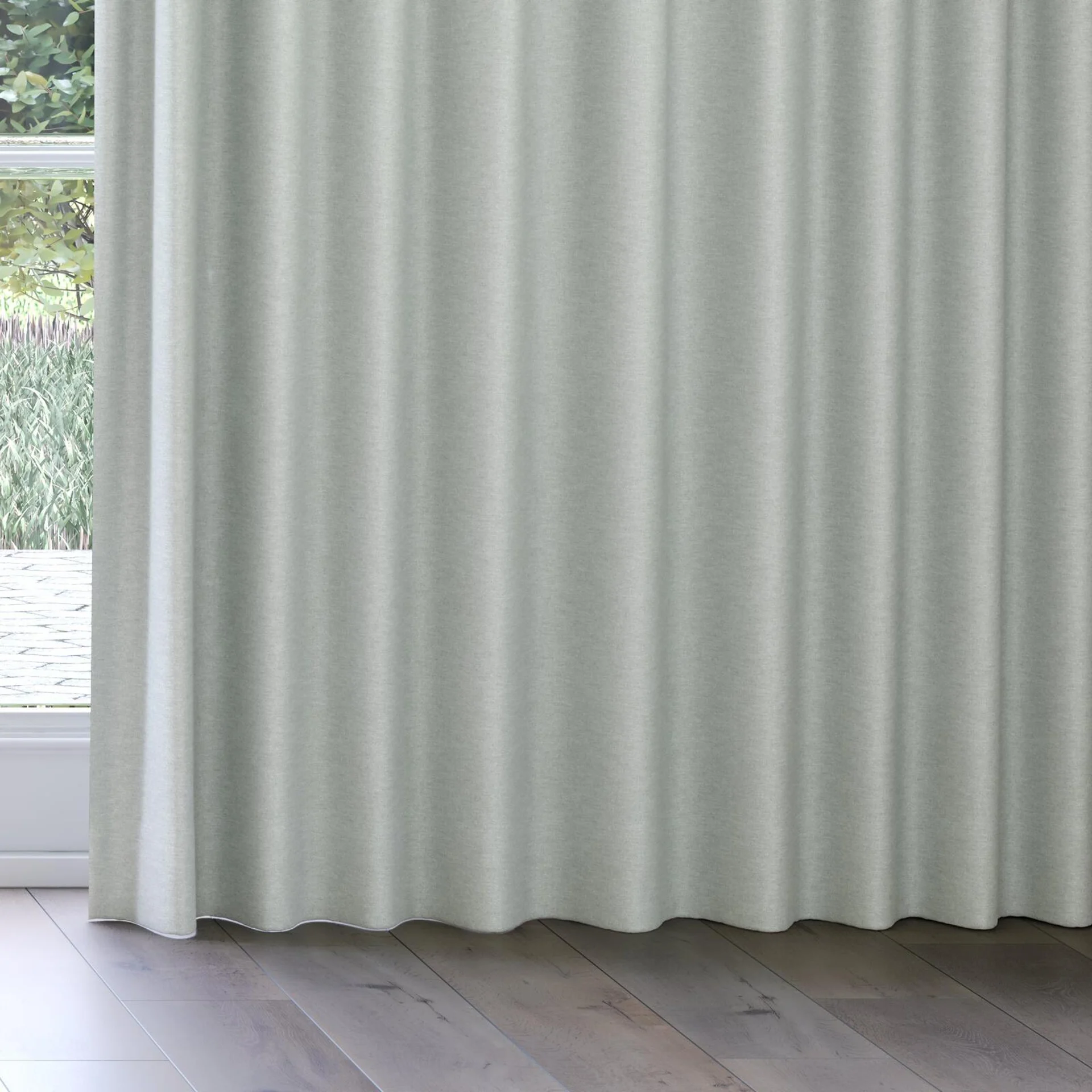 Bottom view of Casual Spring, on curtain rail