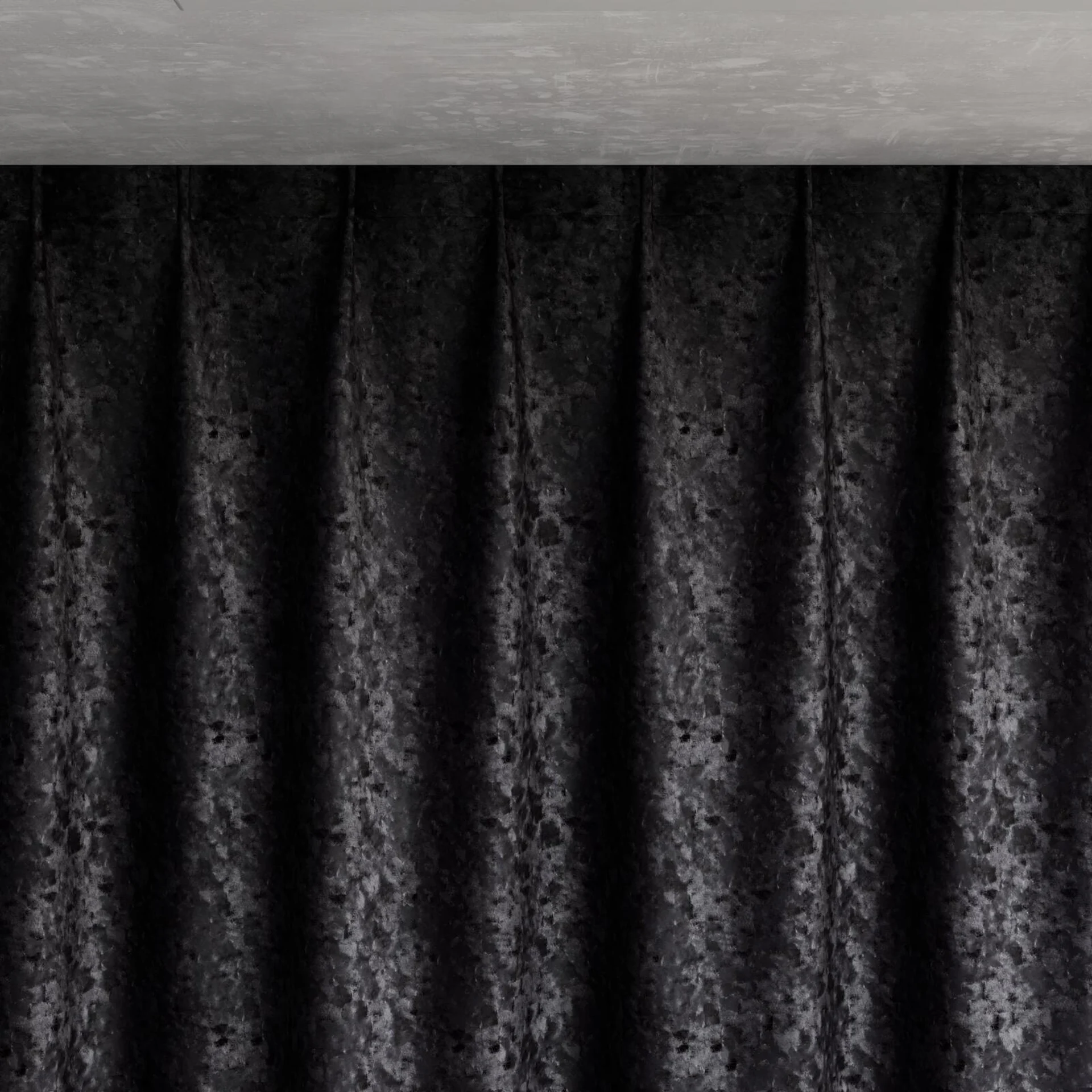 Top view of Opera Sterling, pinch pleat