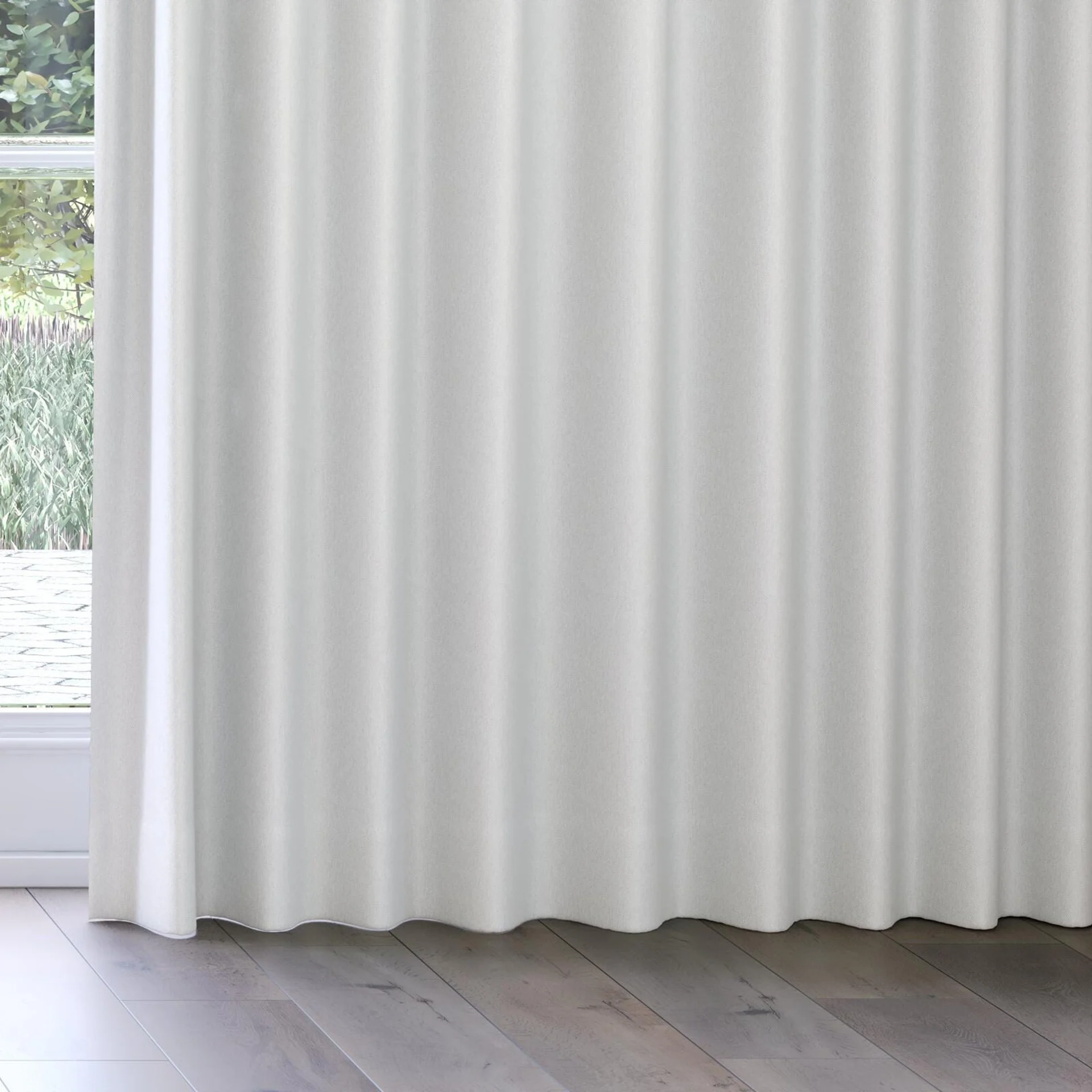 Bottom view of Dream Weaver 300 Cloud, on curtain rail