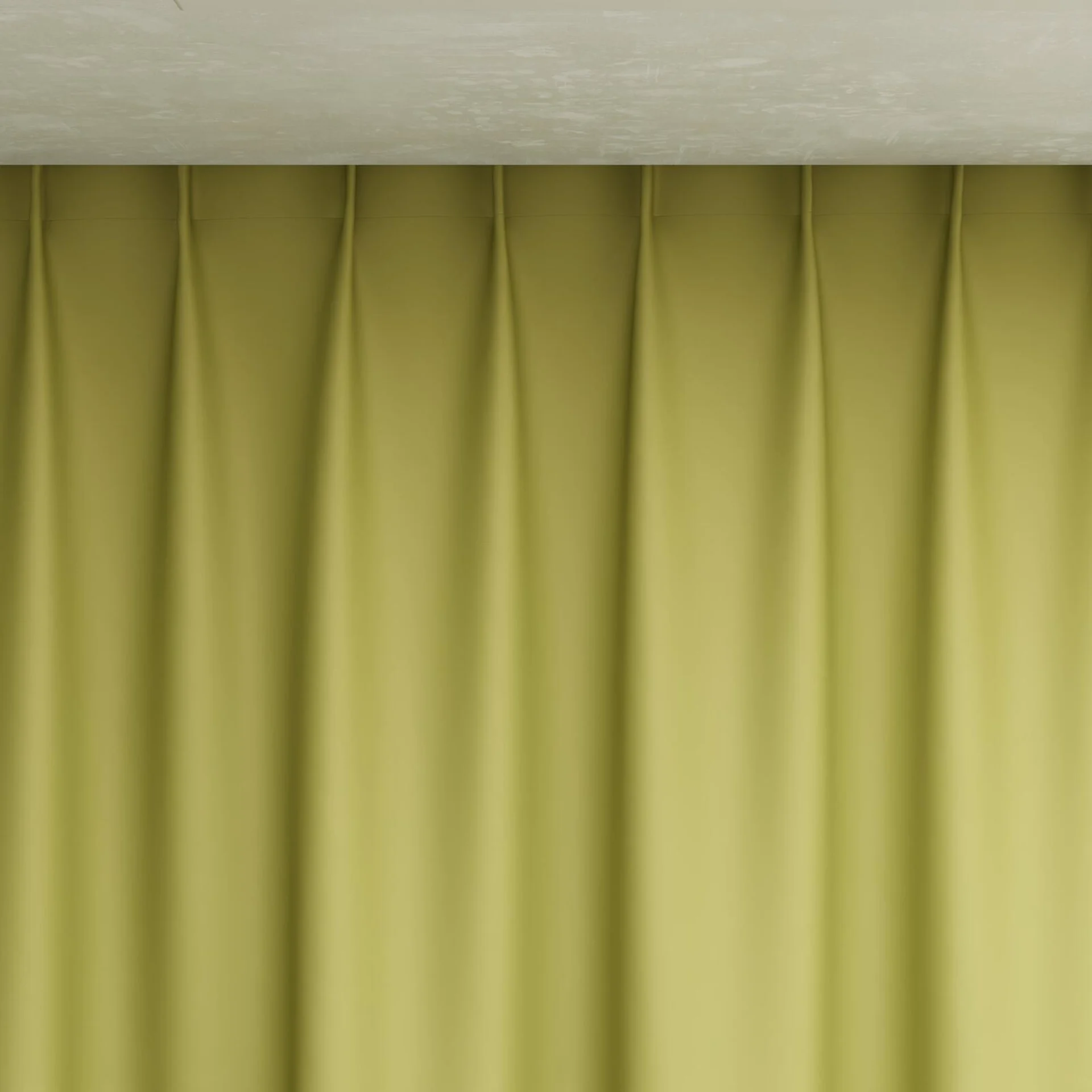 Top view of Ultra Dim Oasis, pinch pleat