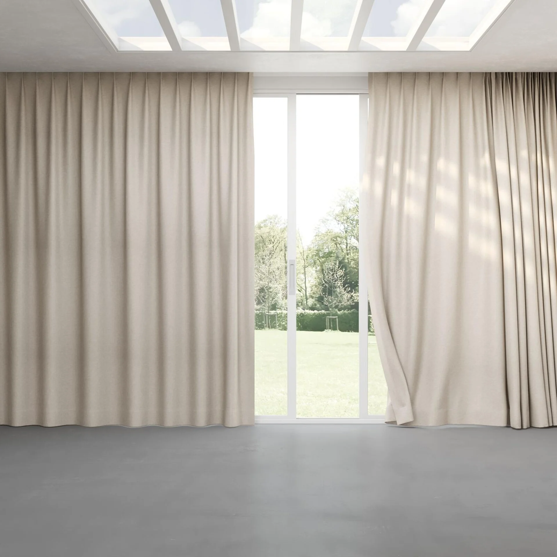 Full view of Goa Whisper, pinch pleat