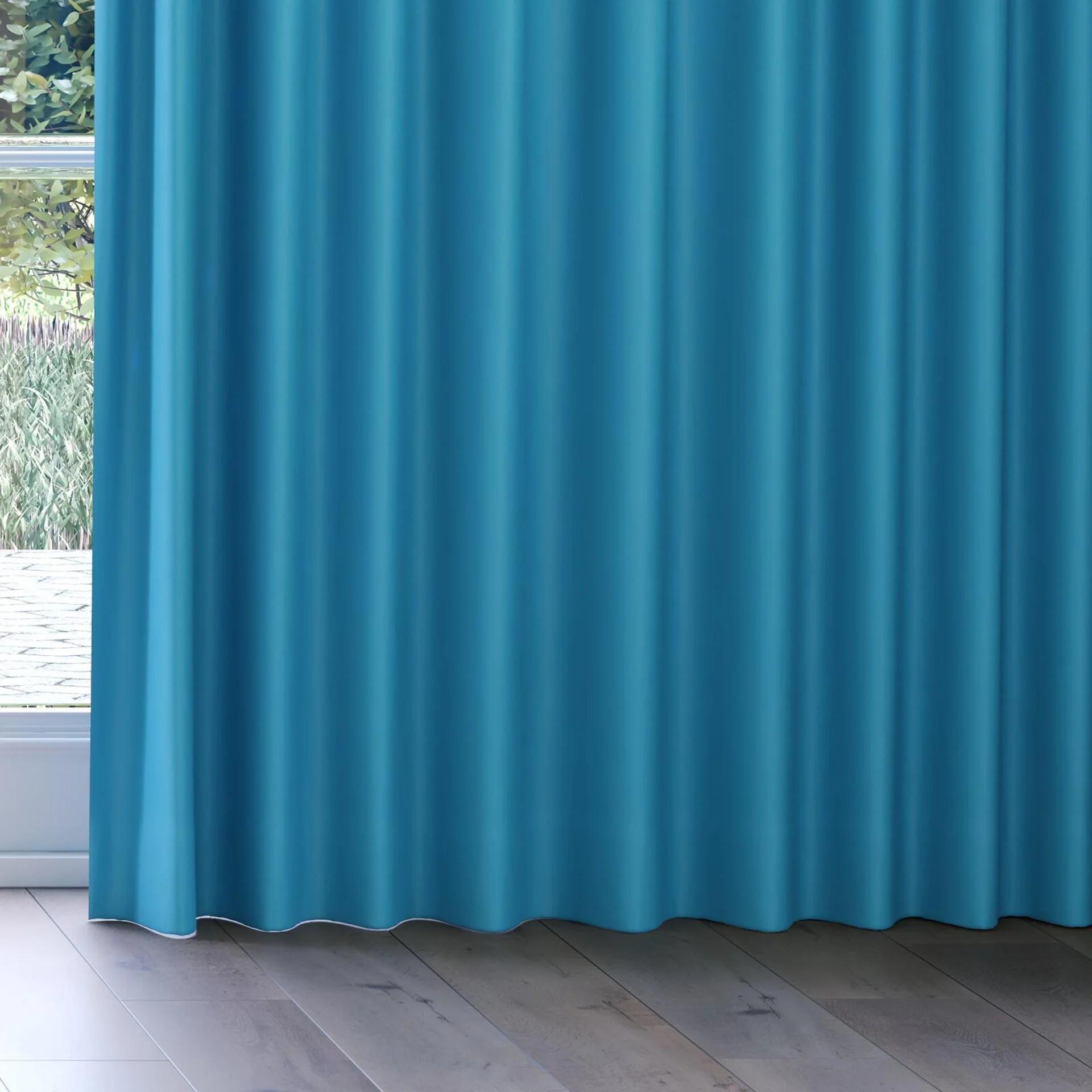 Bottom view of Ultra Dim Scuba, on curtain rail