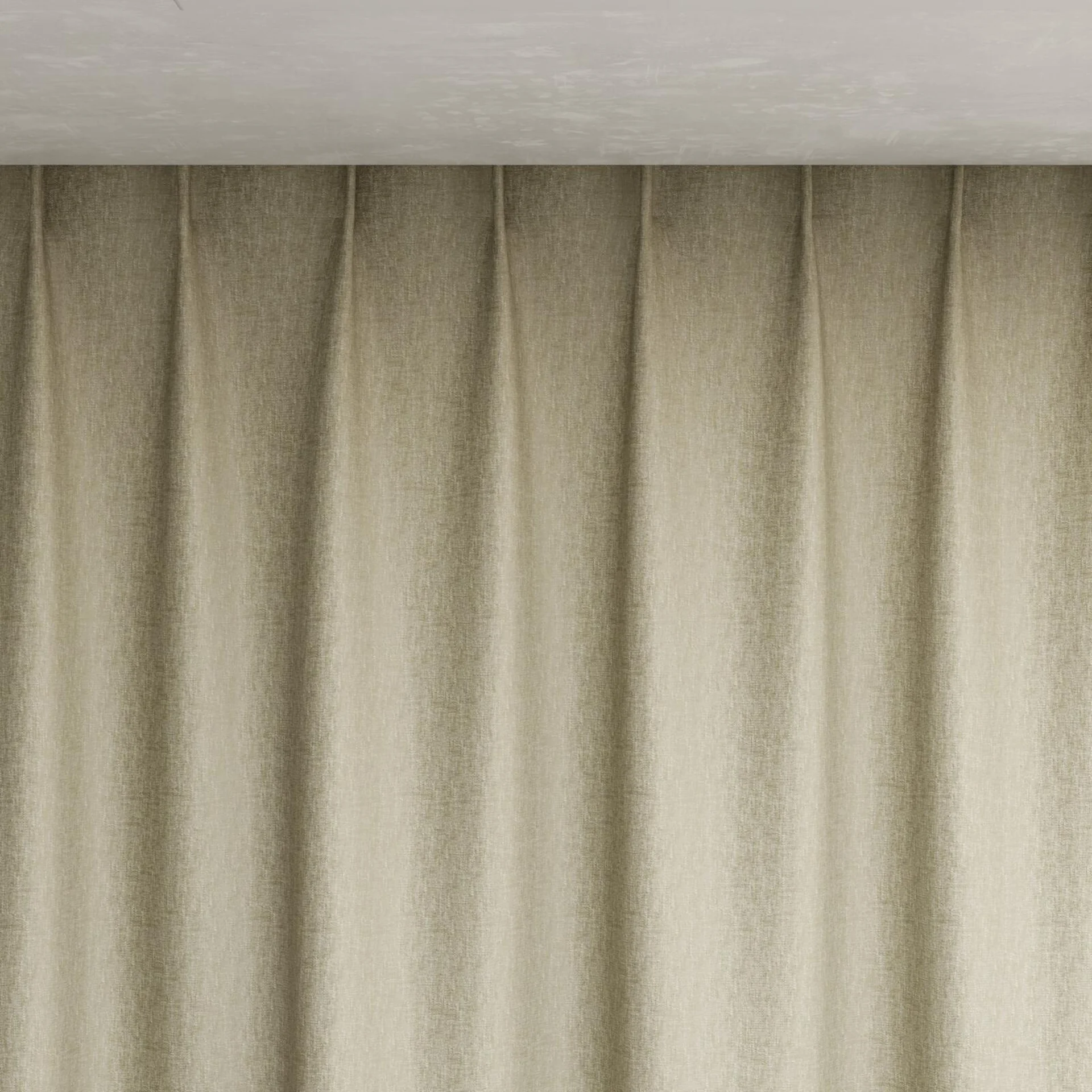 Top view of Rewind Linen, pinch pleat