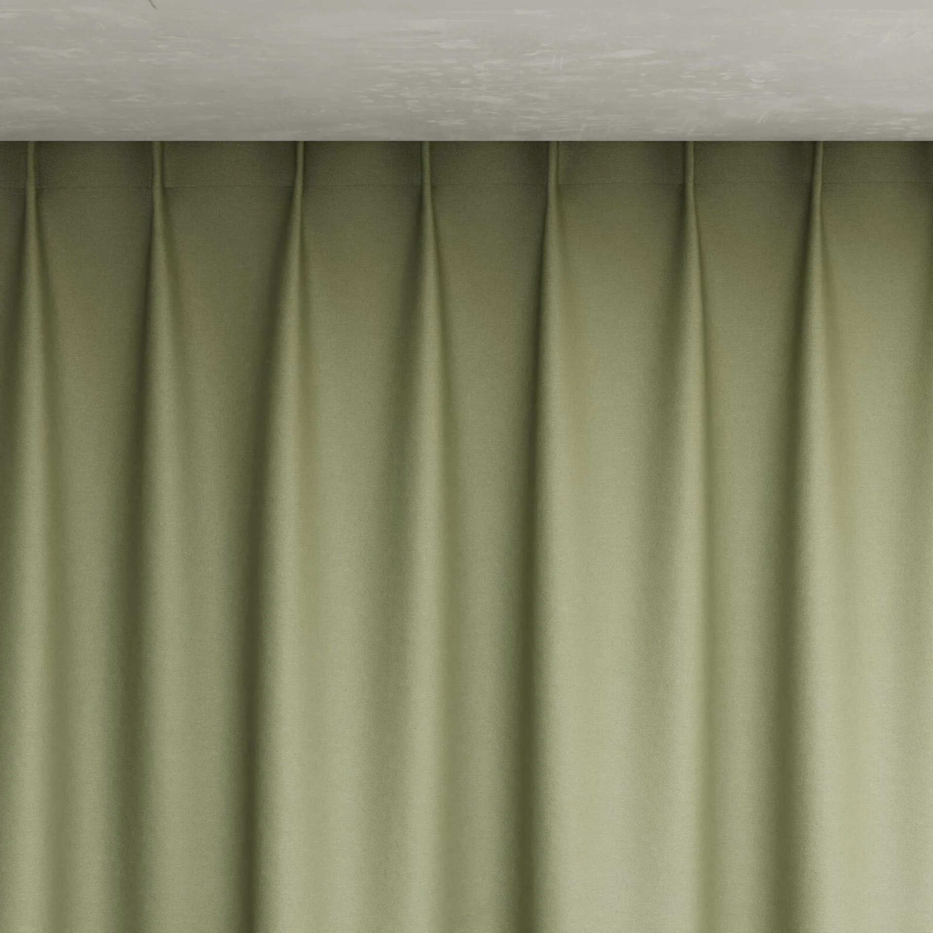 Top view of Brugge Laurel, pinch pleat
