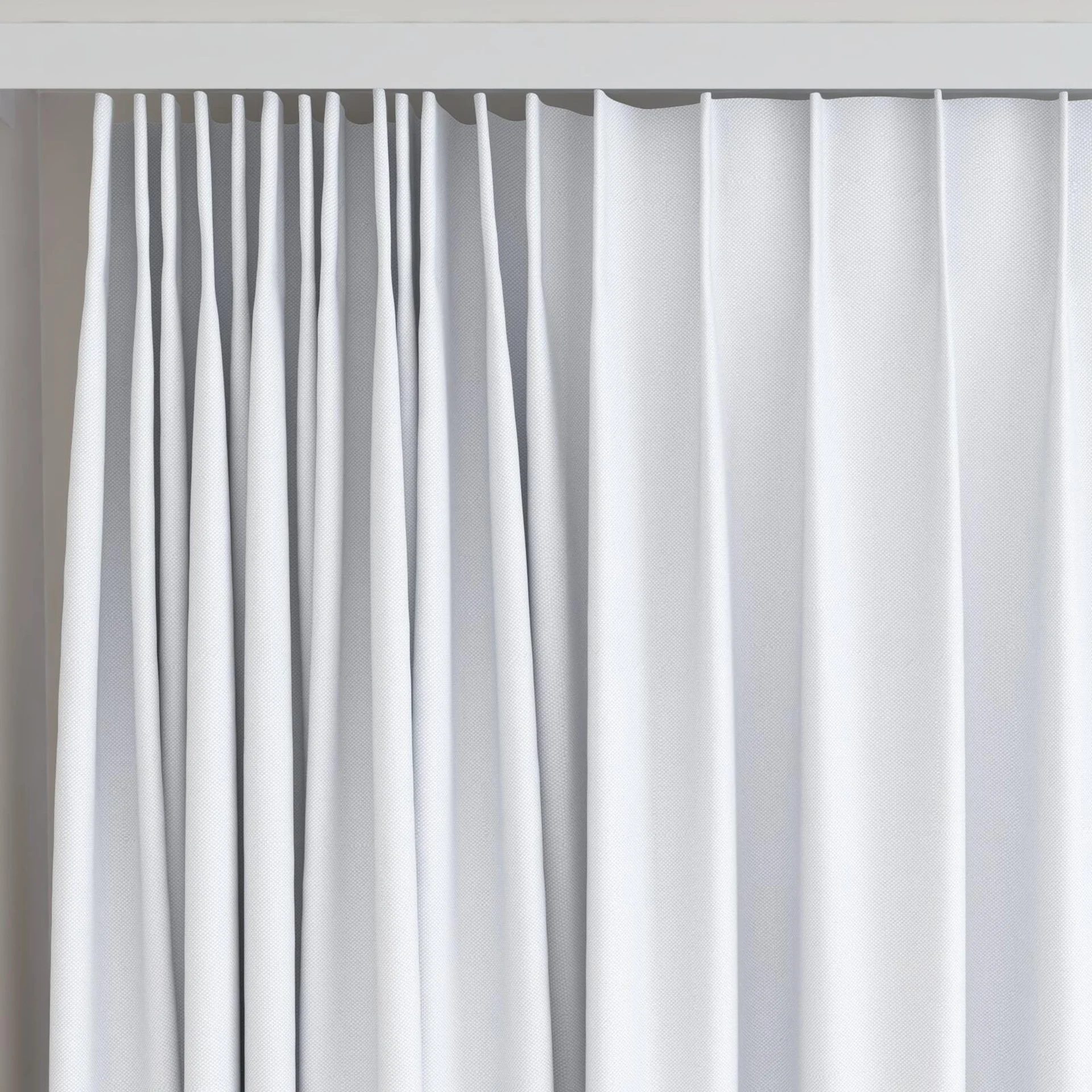 Top view of Oakley FR Whitewash, on curtain rail