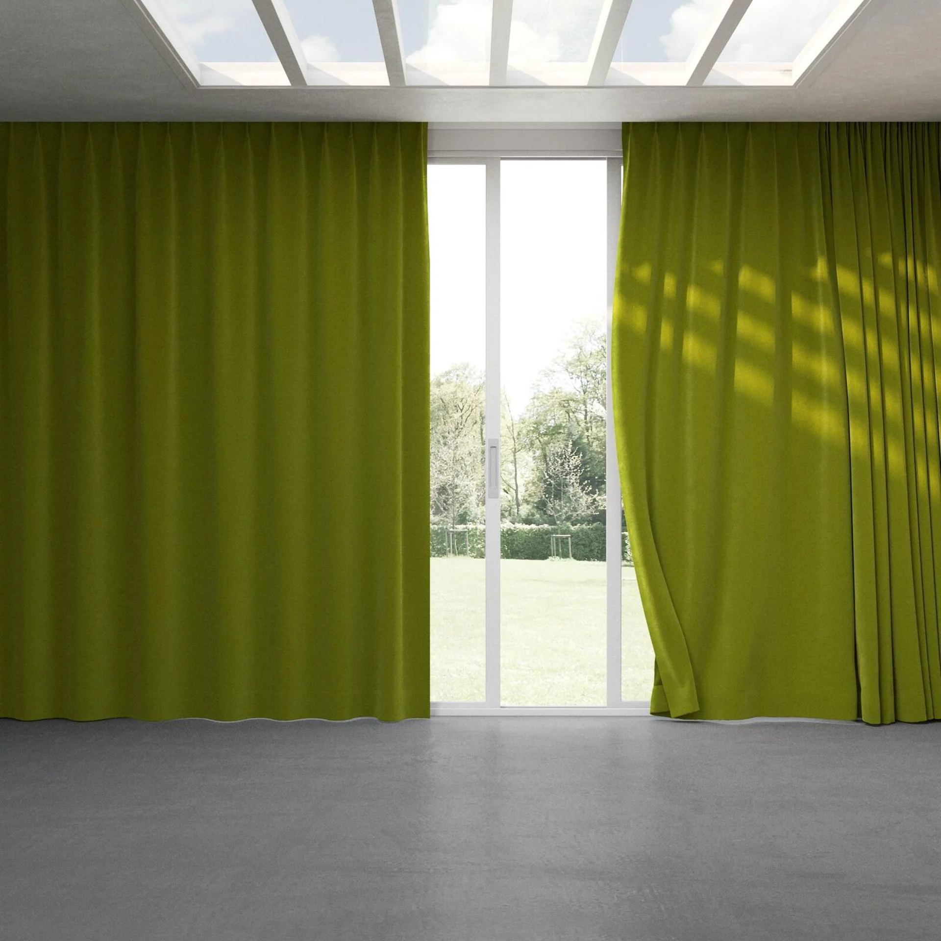 Full view of Verbier Oasis, pinch pleat