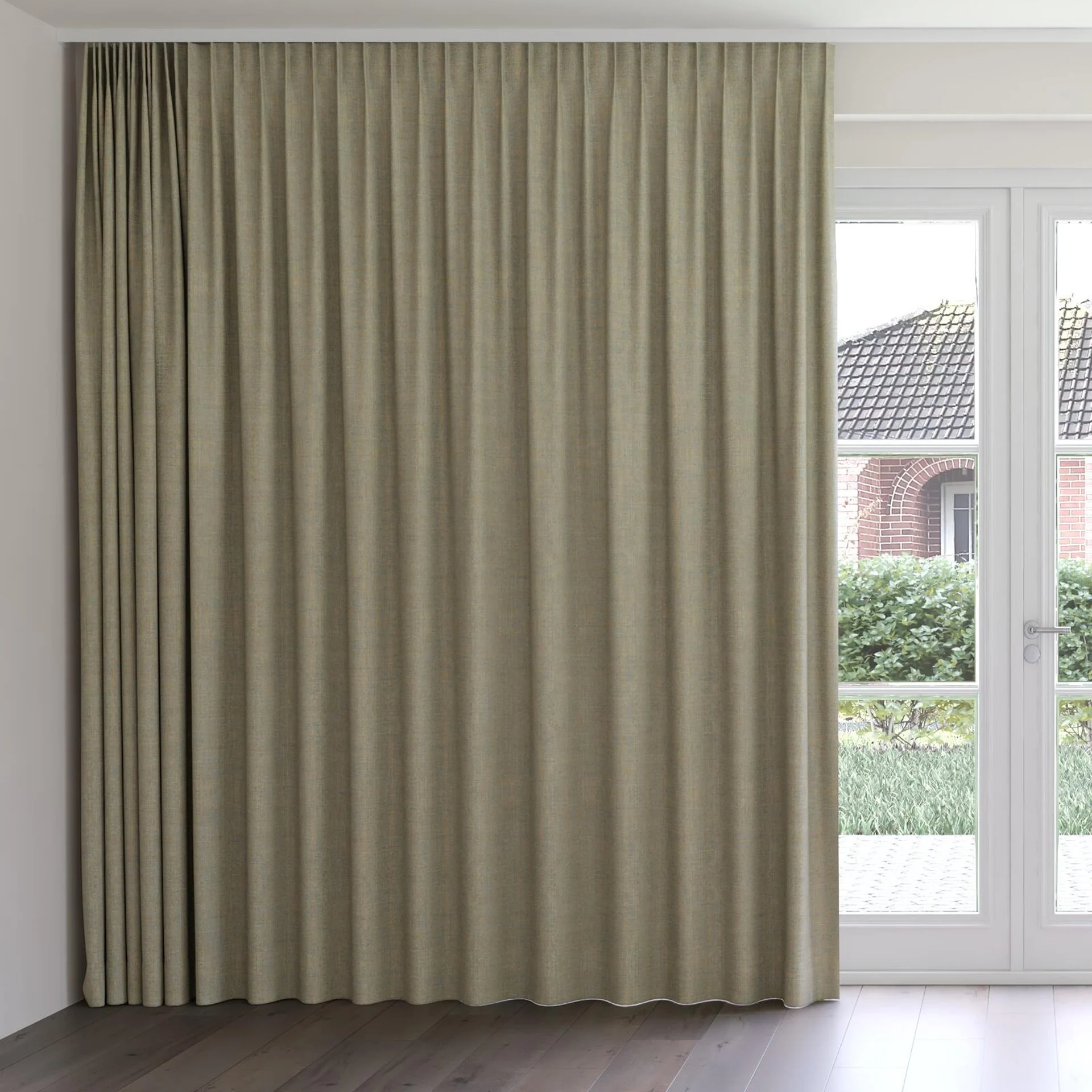 Front view of Planet Dragonfly, on curtain rail