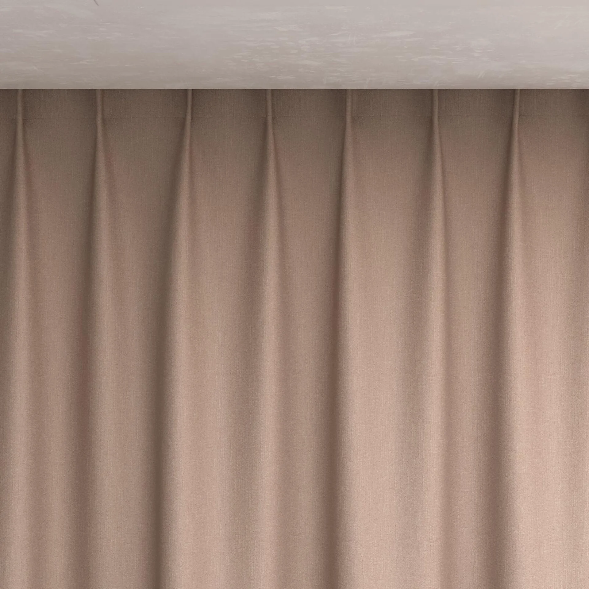 Top view of Excel Orchid, pinch pleat