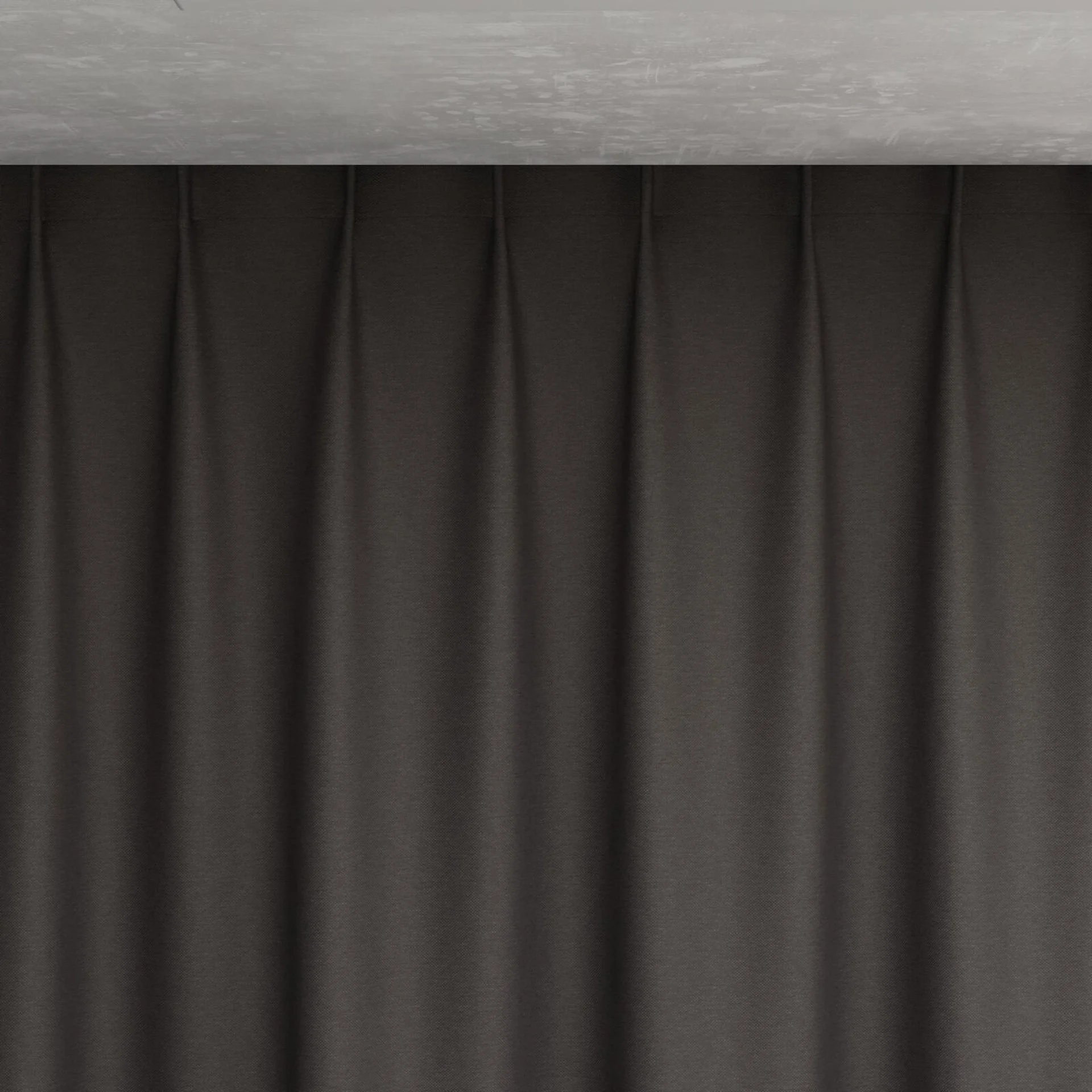 Top view of Duede Shadow, pinch pleat