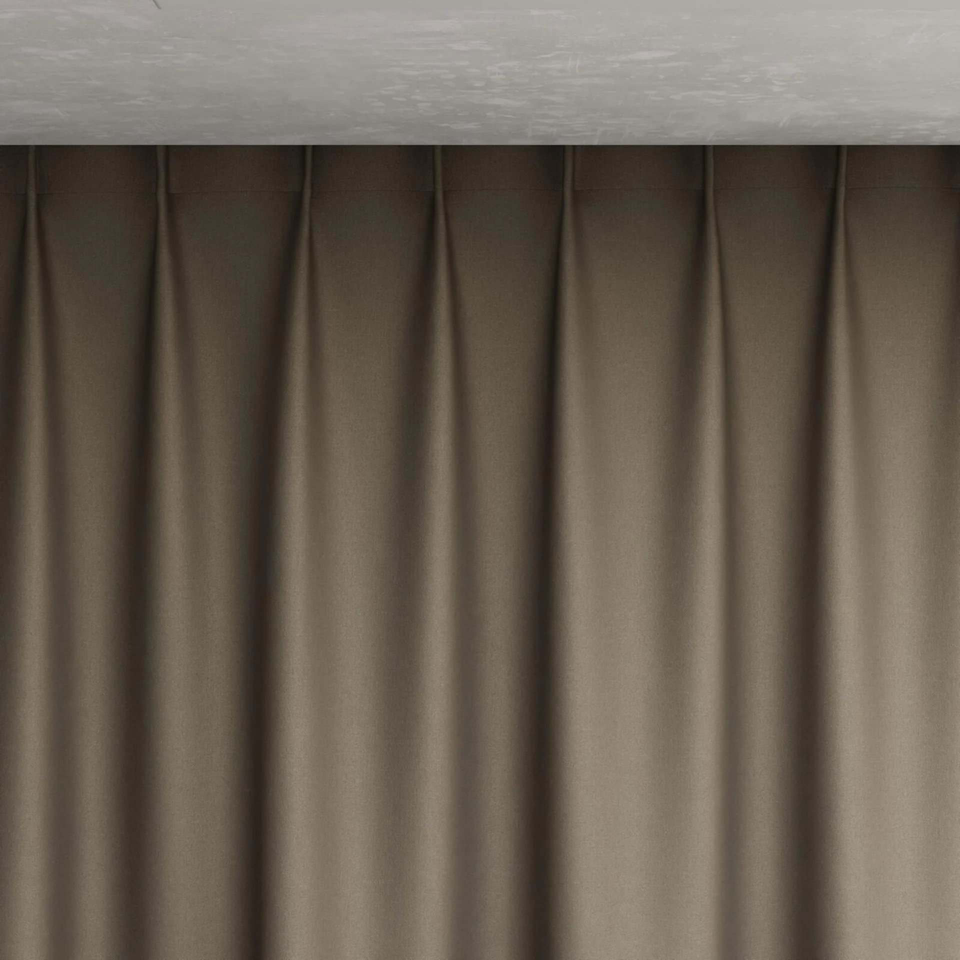 Top view of Kanvas Wood, pinch pleat