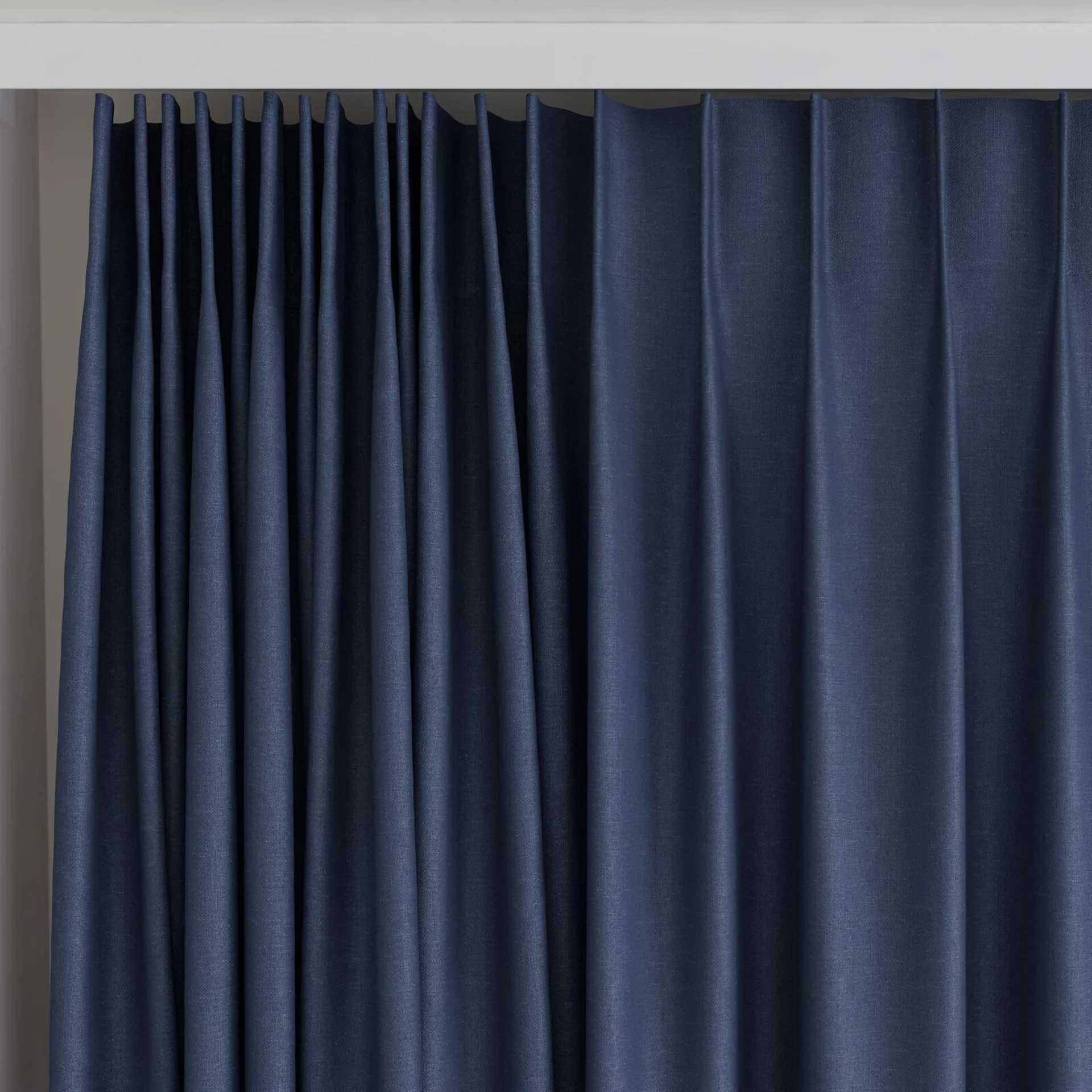 Top view of Kanvas Ink, on curtain rail