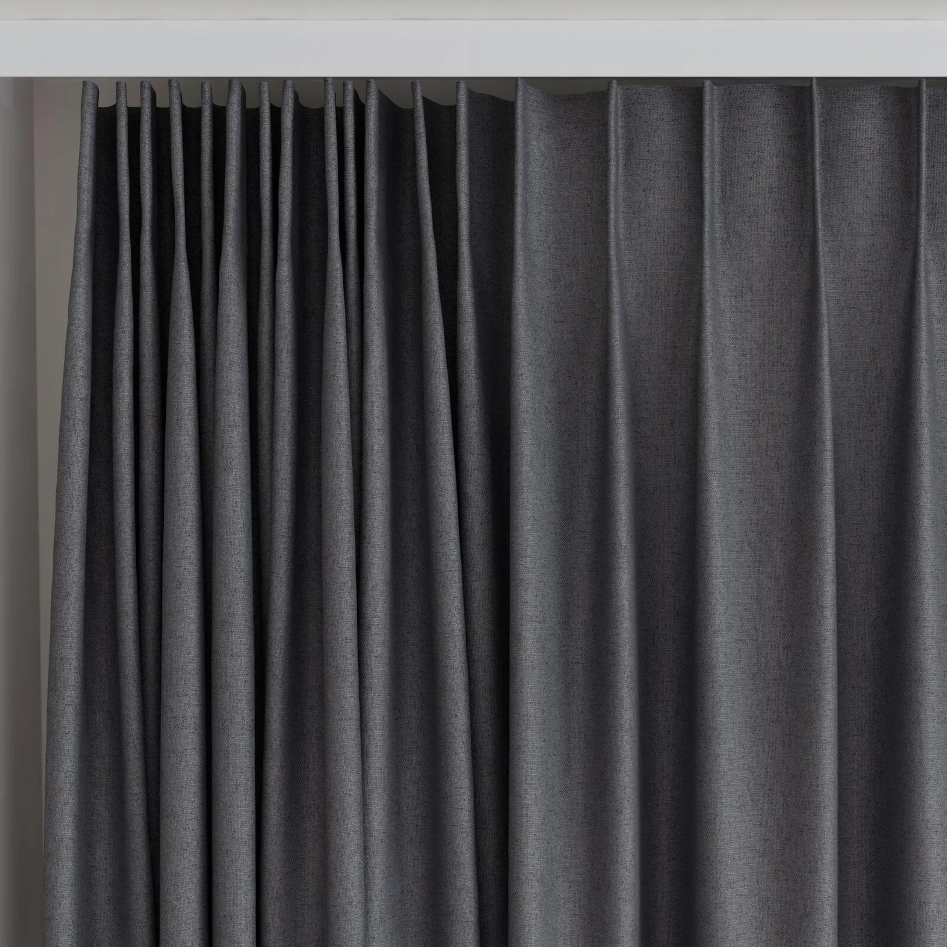 Top view of Liberate Iron, on curtain rail