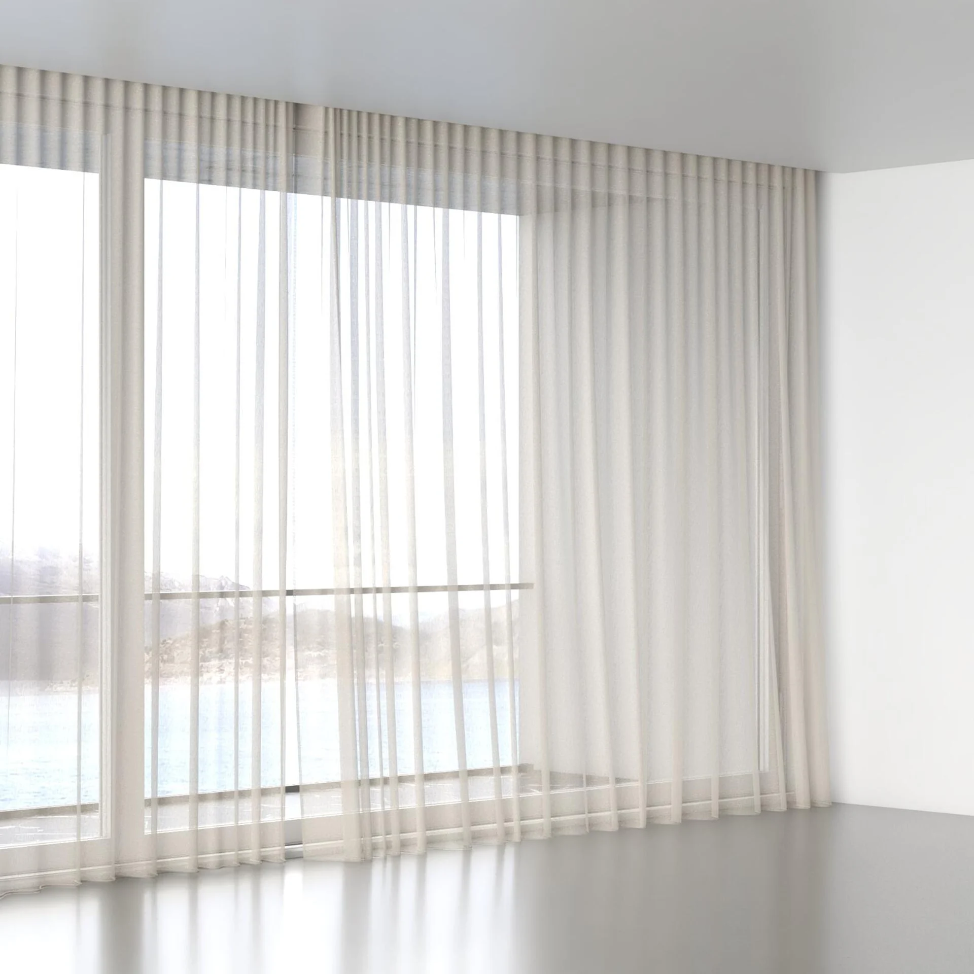 Full view of Hugo Sand, wave pleat