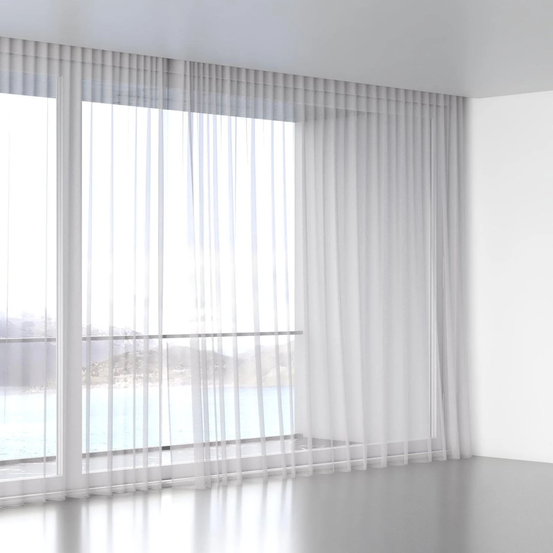 Full view of Selene String, wave pleat