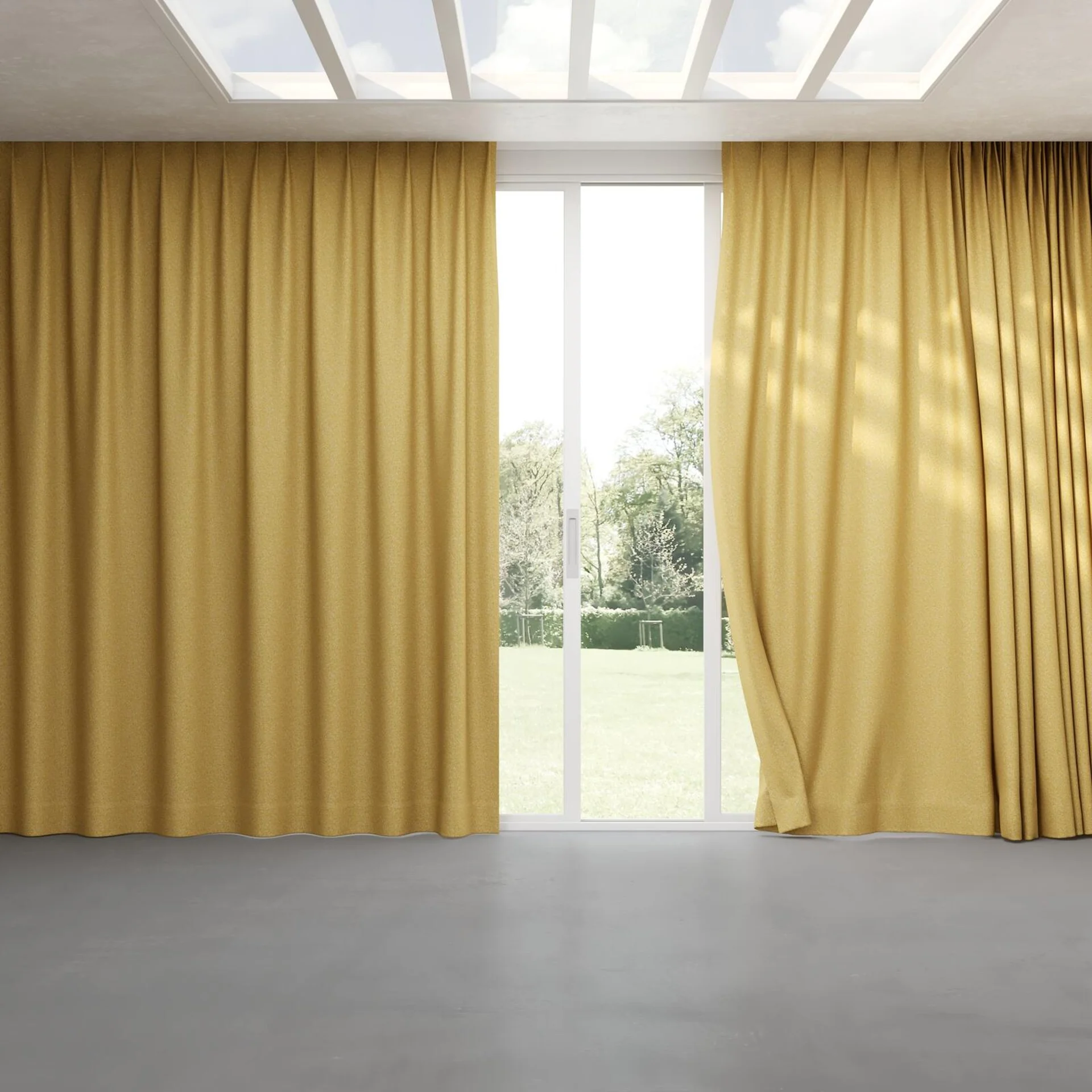 Full view of Sabik Antique, pinch pleat