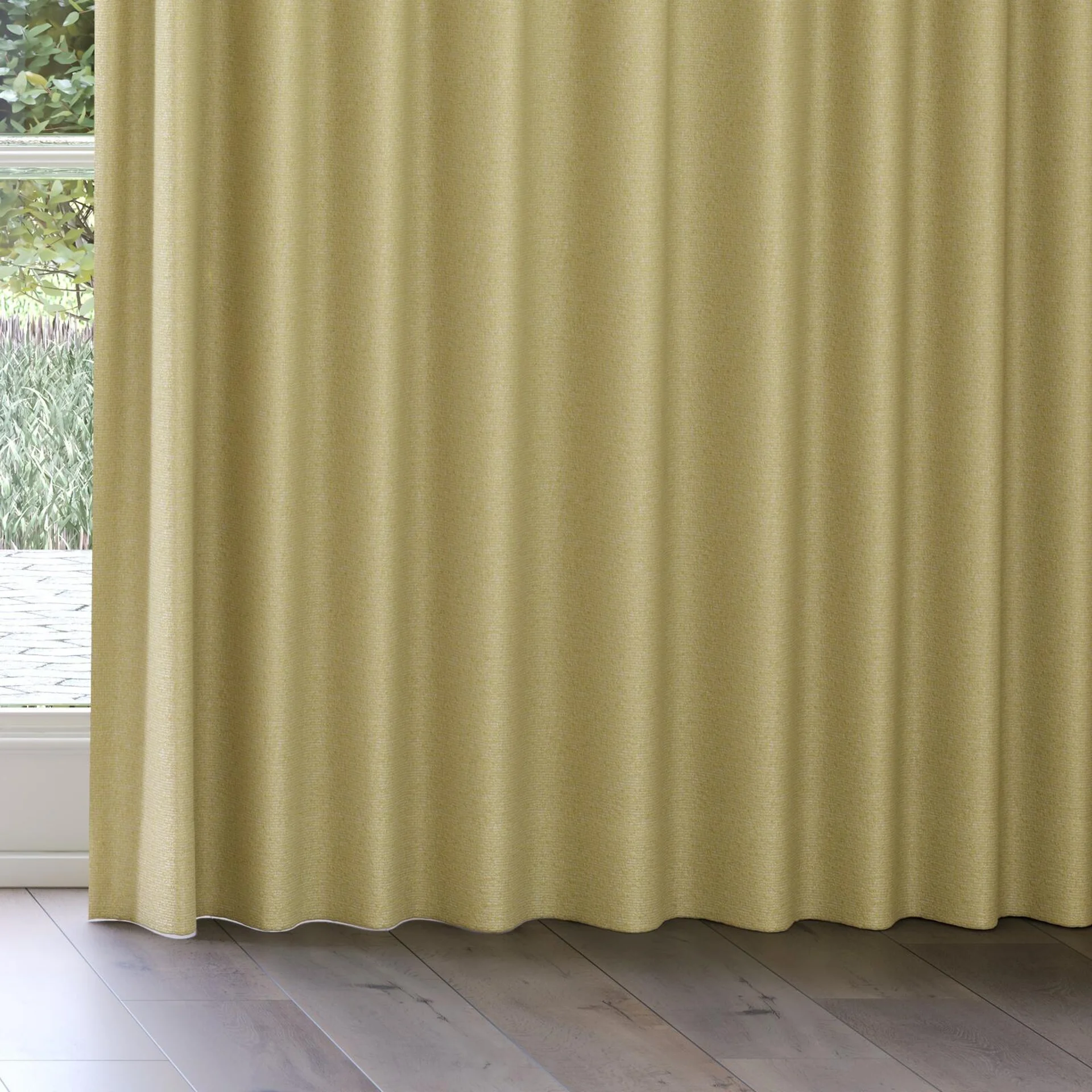 Bottom view of Sabik Linden, on curtain rail