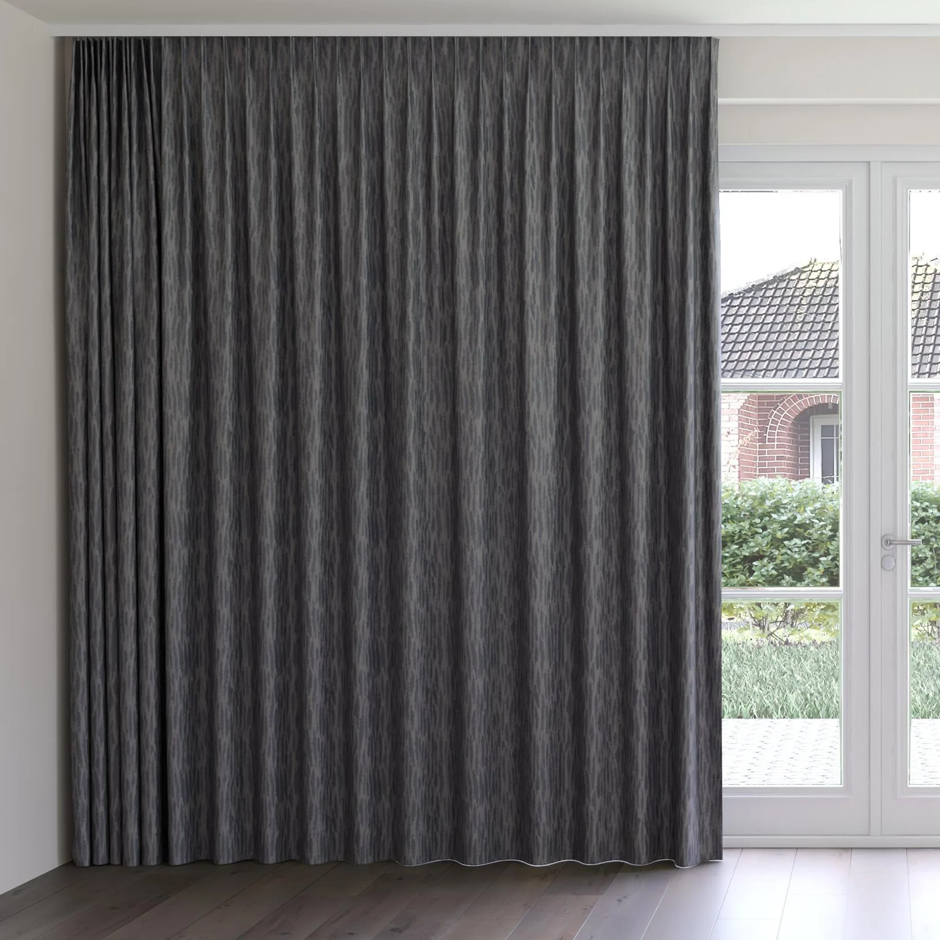Front view of Aphelion Slate, on curtain rail