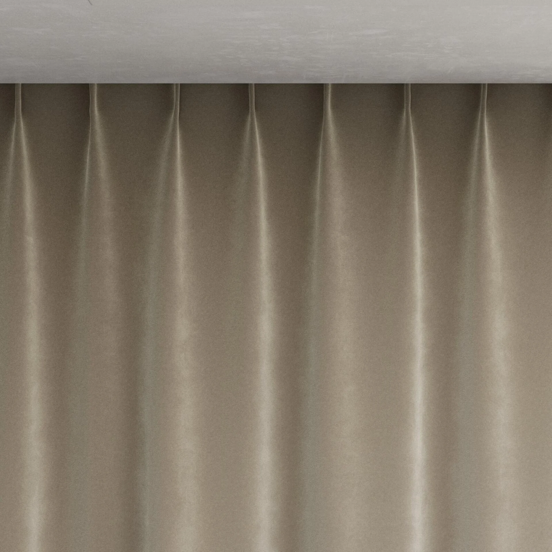 Top view of Vienna Platinum, pinch pleat