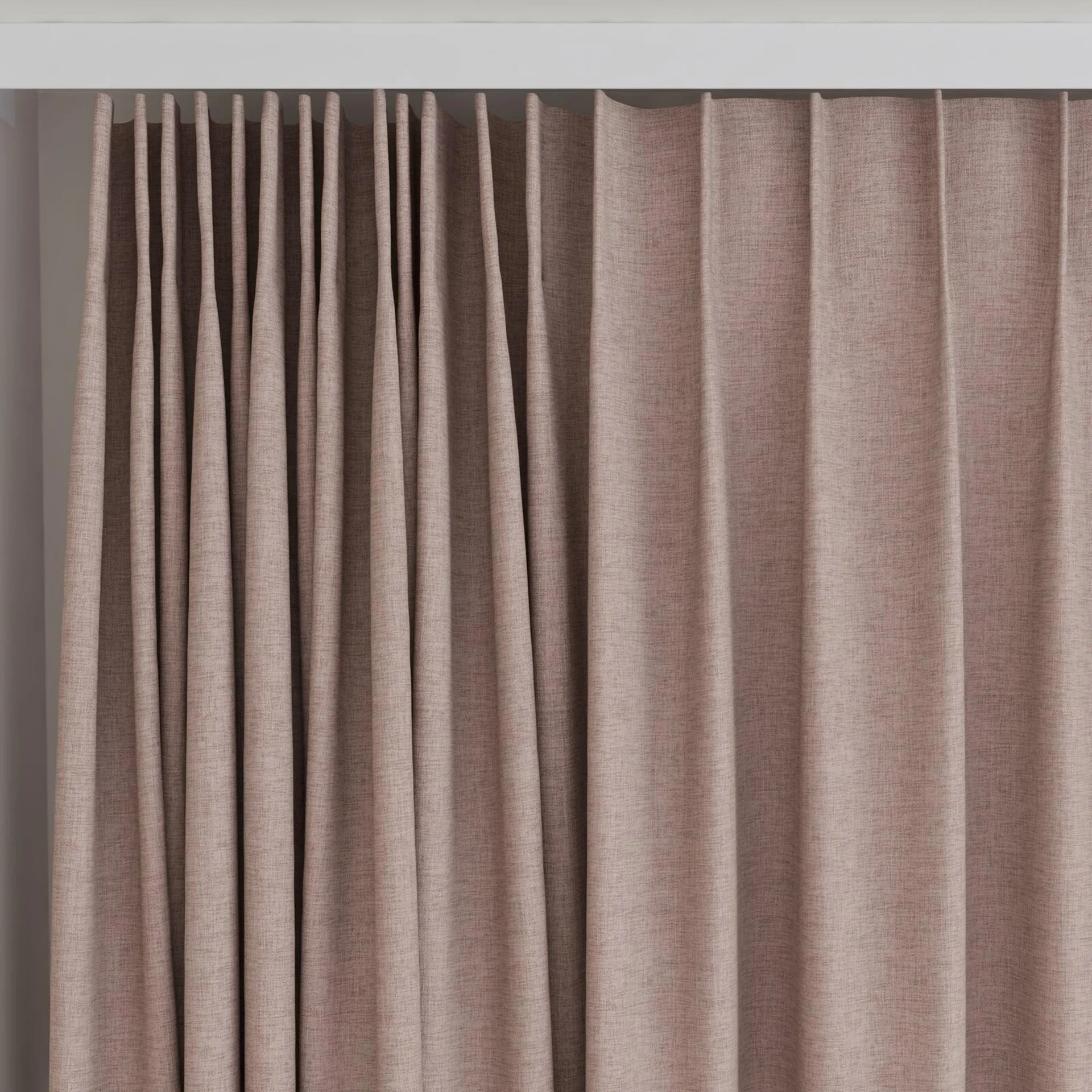 Top view of Envoy 2 Terra 320cm, on curtain rail