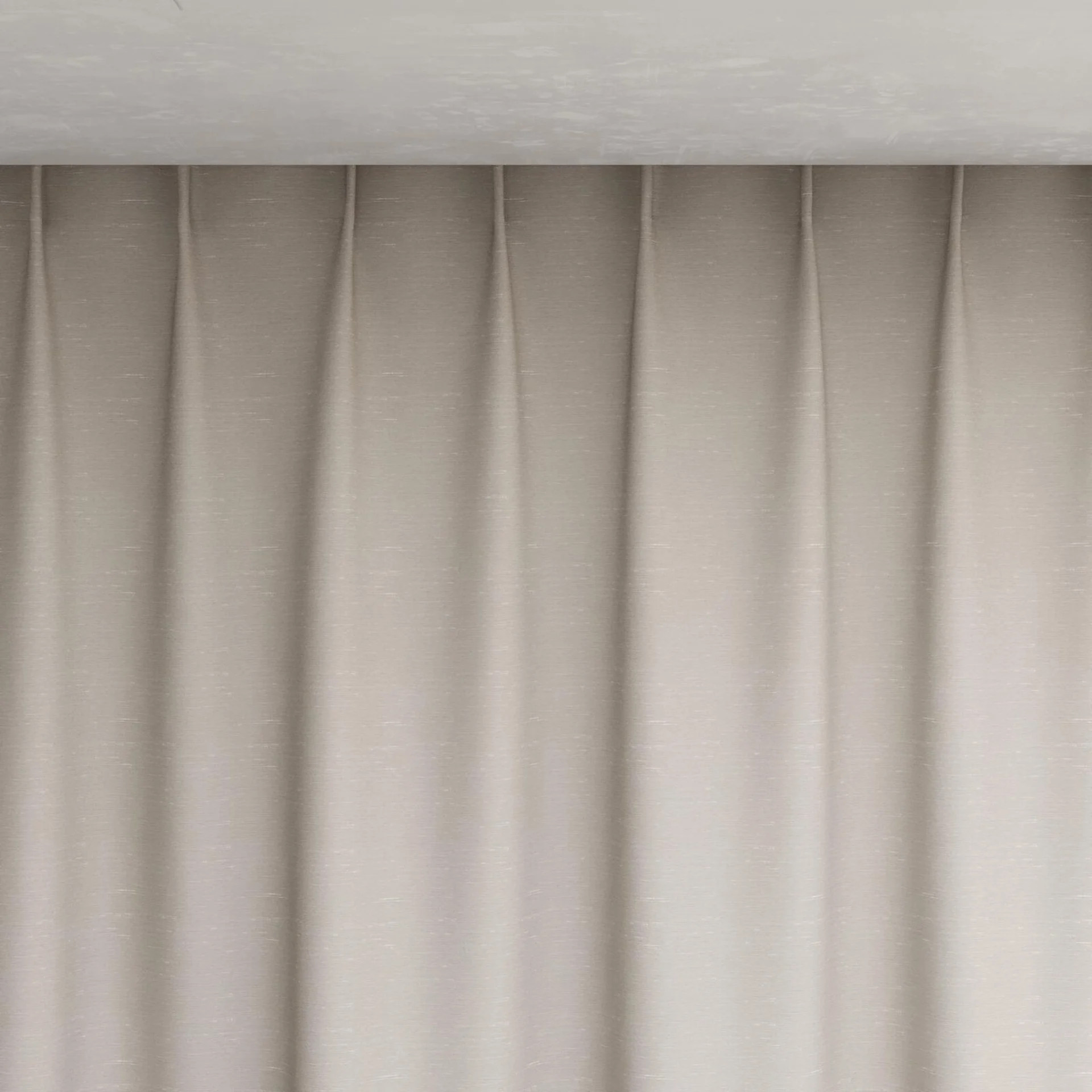 Top view of Maharaja II Oyster, pinch pleat
