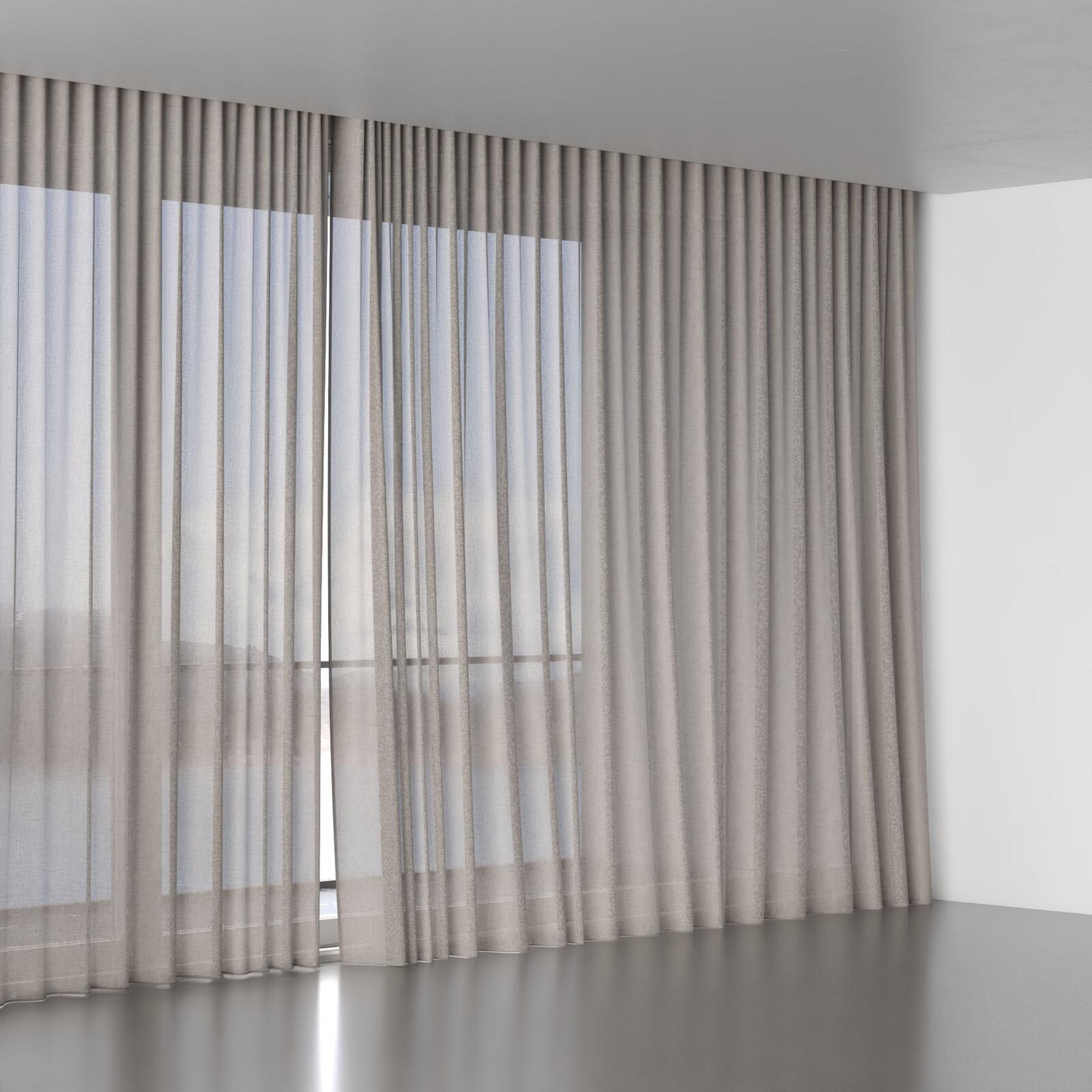 Full view of Rava Quartz, wave pleat