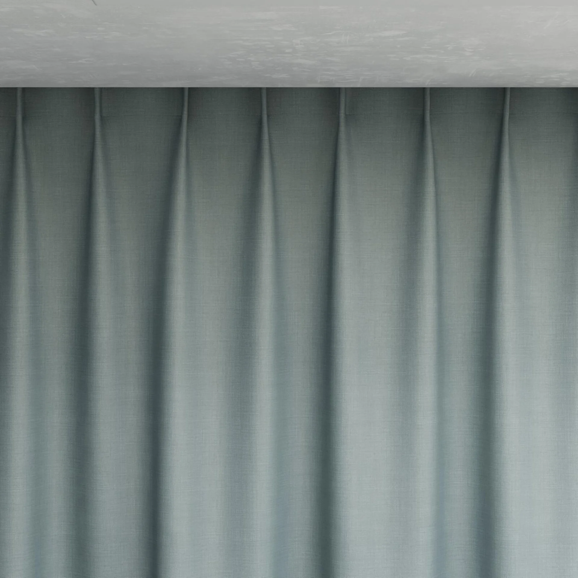 Top view of Loci Dim Out Sky, pinch pleat