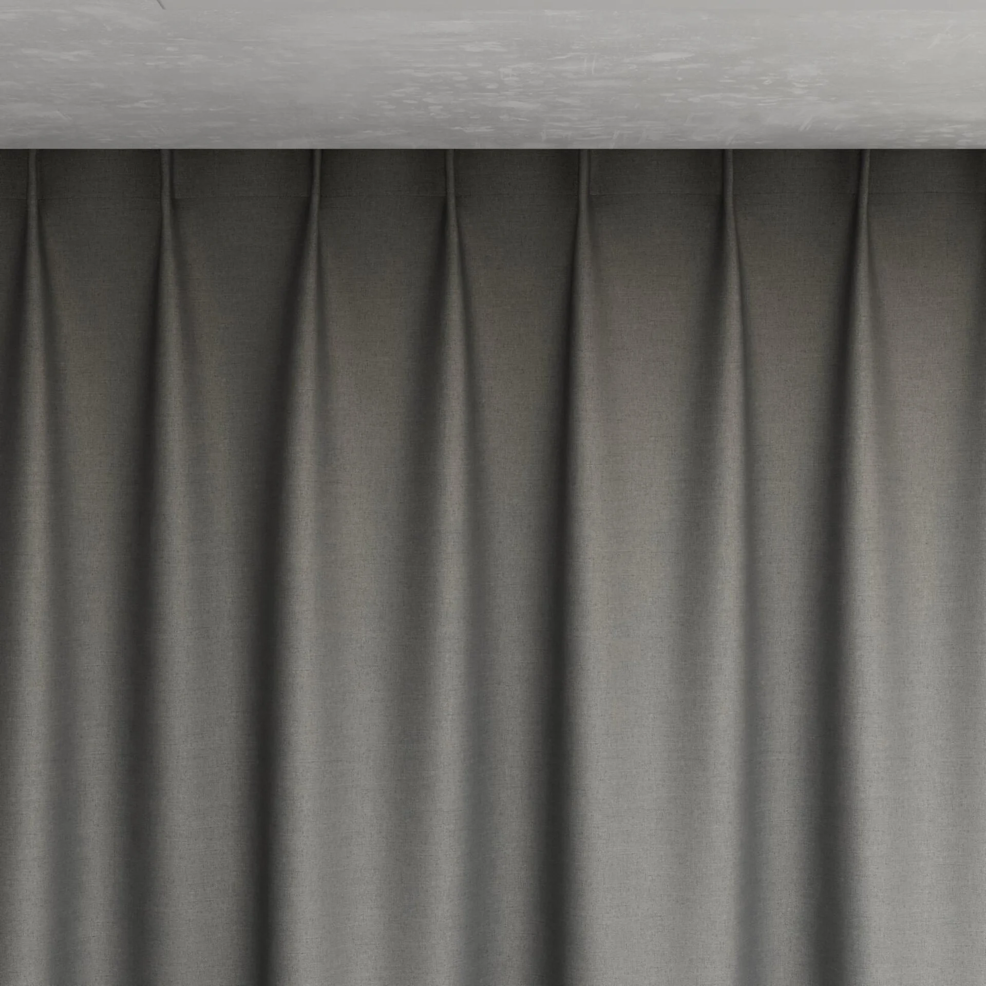 Top view of Re Delis Metal, pinch pleat