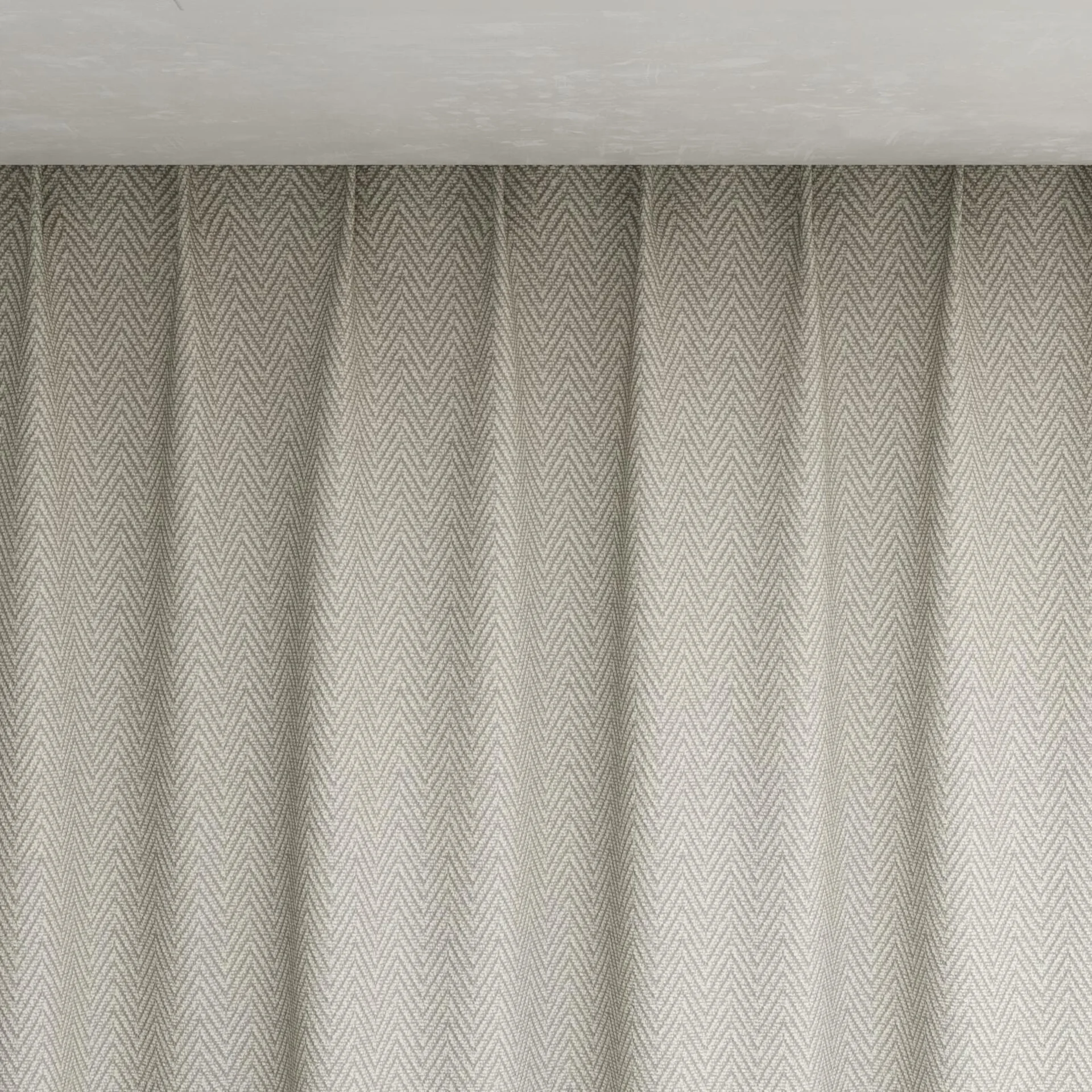 Top view of Saiph Linen, pinch pleat